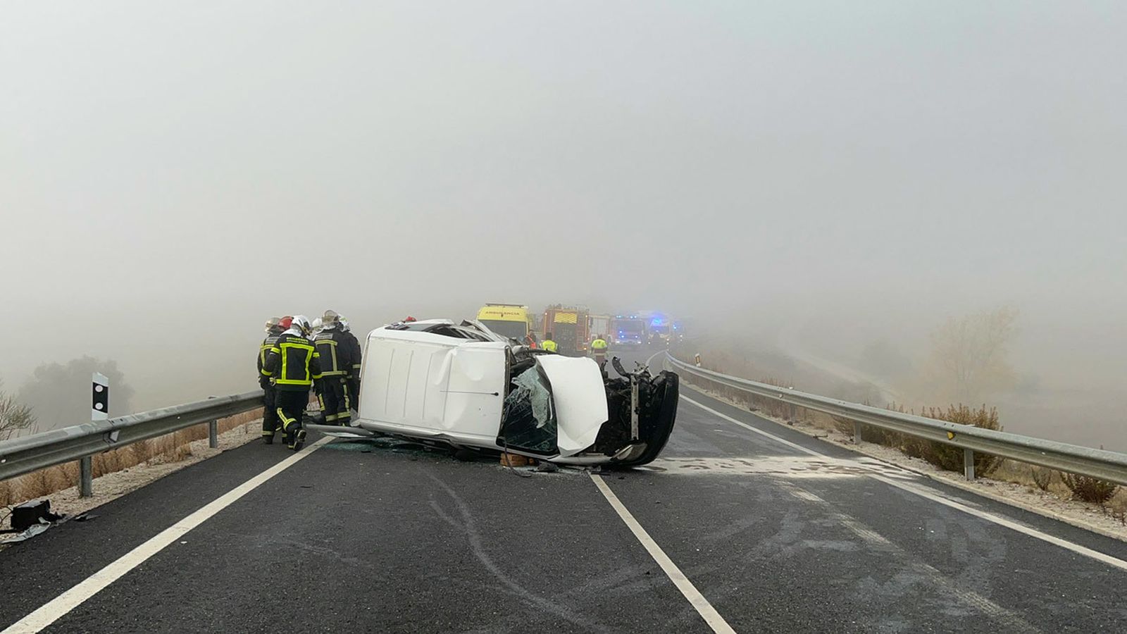 Accidente en la M-600 a la altura de Navalcarnero