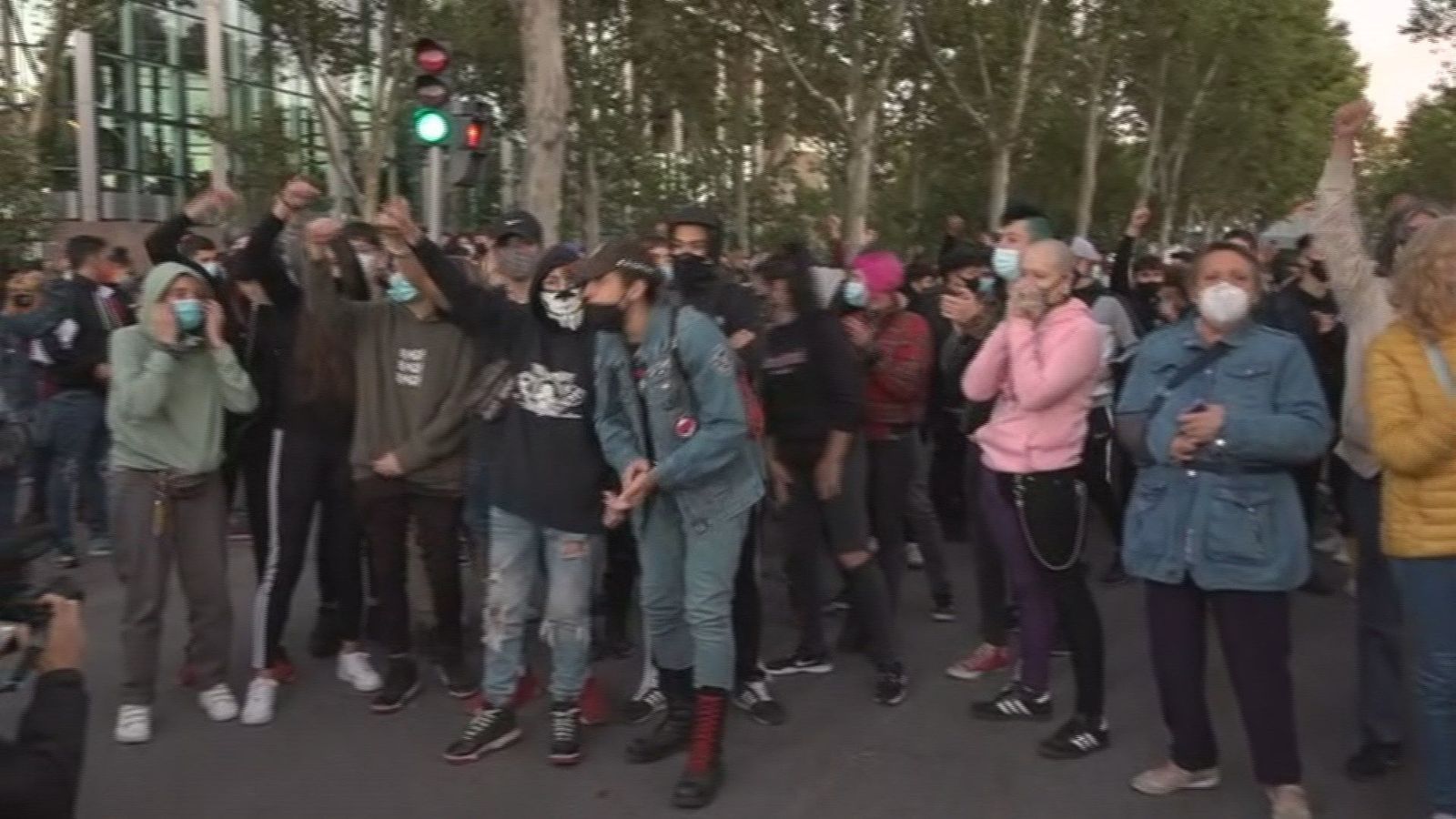 Concentración en solidaridad por los detenidos en Vallecas