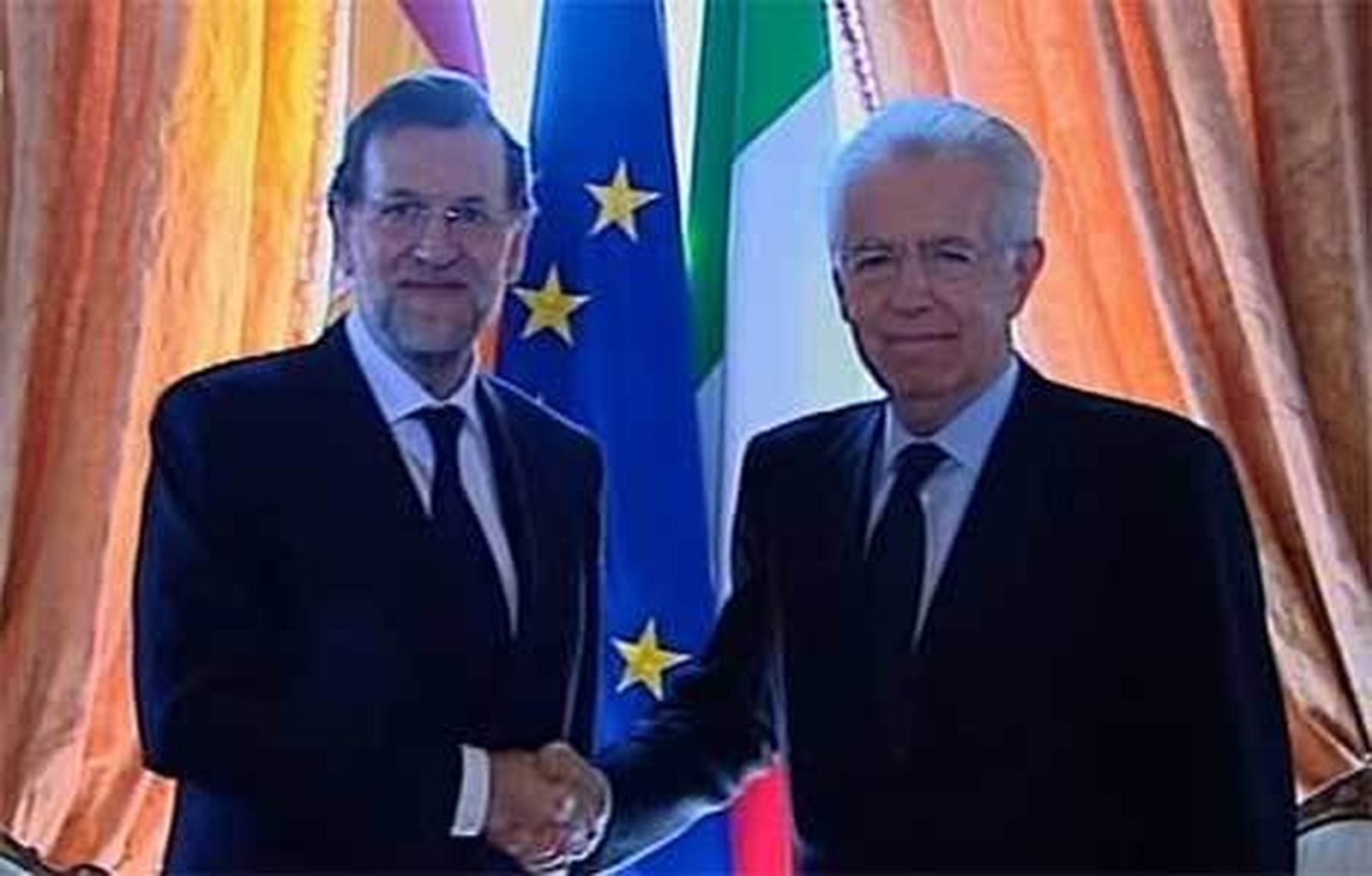 Rajoy y Monti estrechan su cooperación contra la crisis de la zona euro
