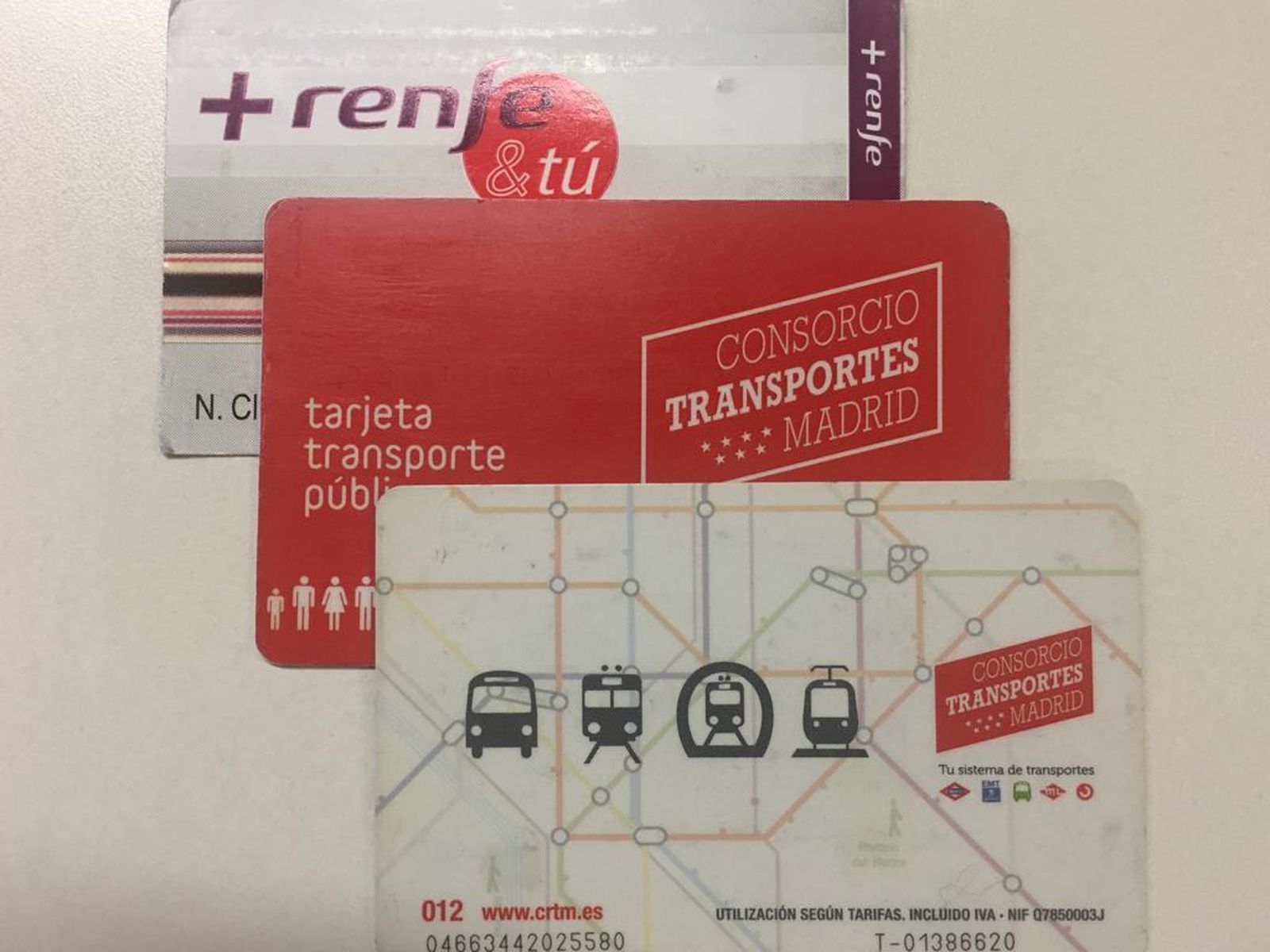 Abonos y tarjetas de transporte público
