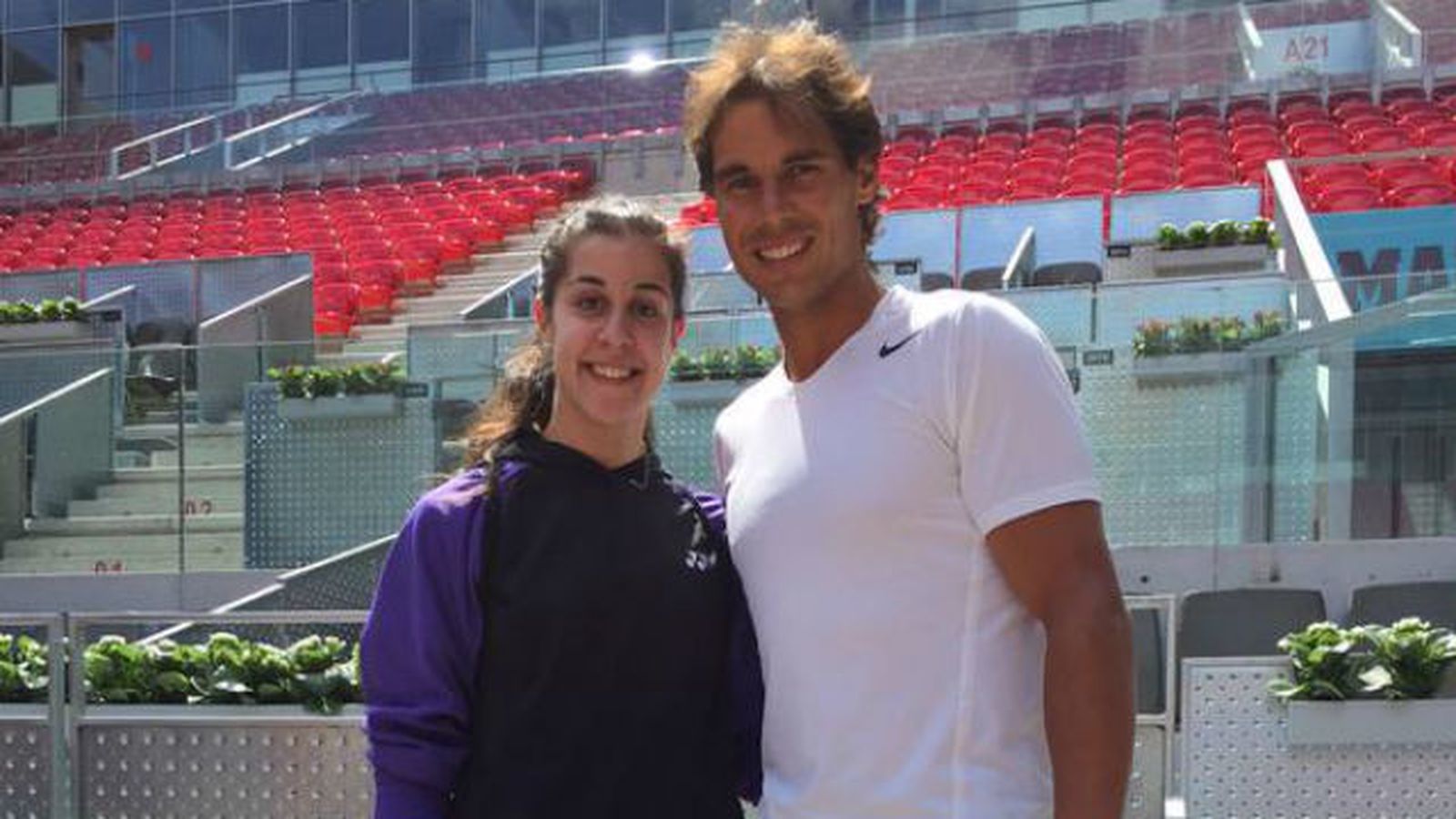 Rafa Nadal y Carolina Marín