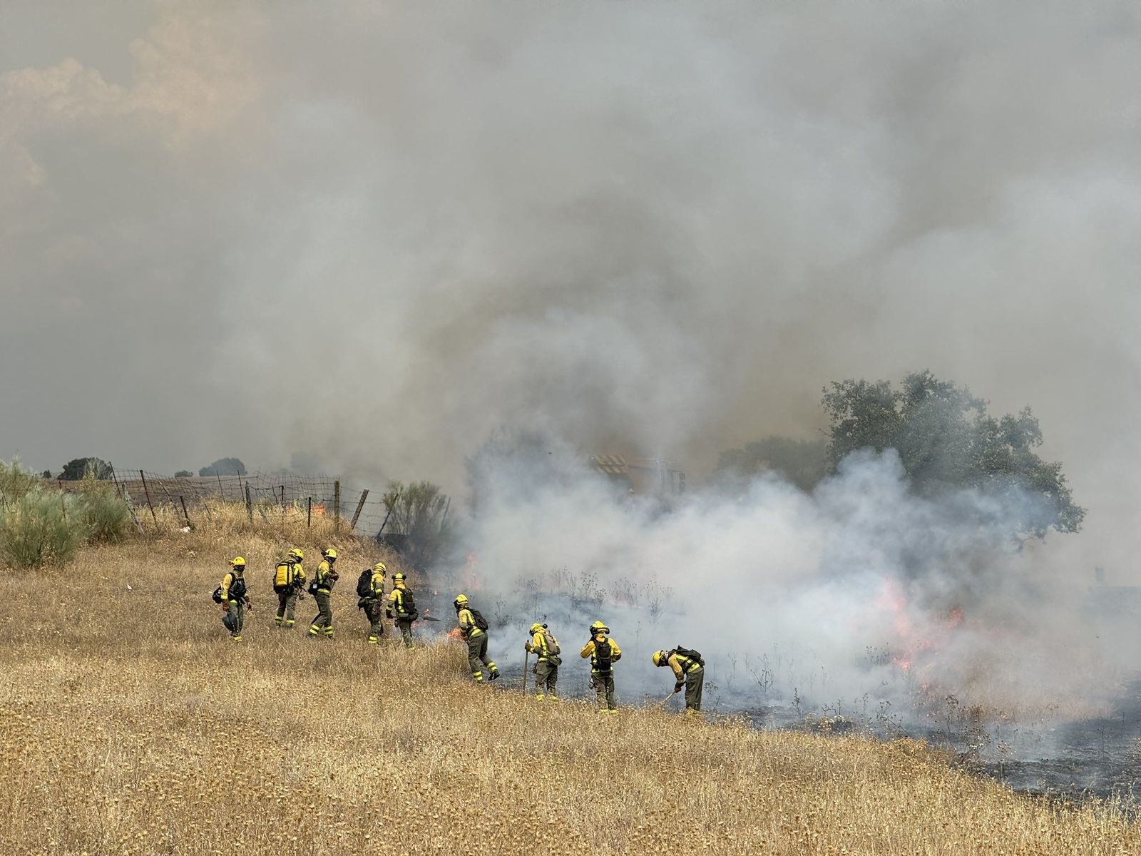 El incendio en Tres Cantos calcina más de 500 hectáreas y deja varios intoxicados y vecinos desalojados
