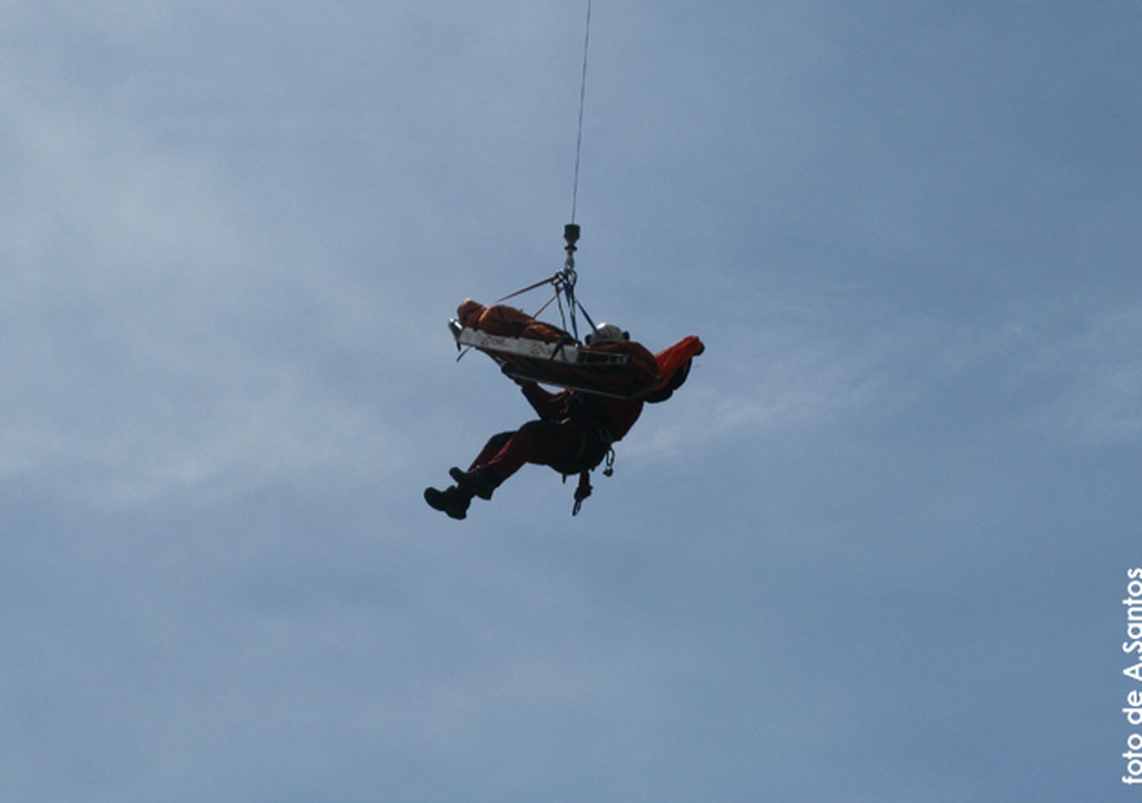 El GERA en acción desde el helicóptero