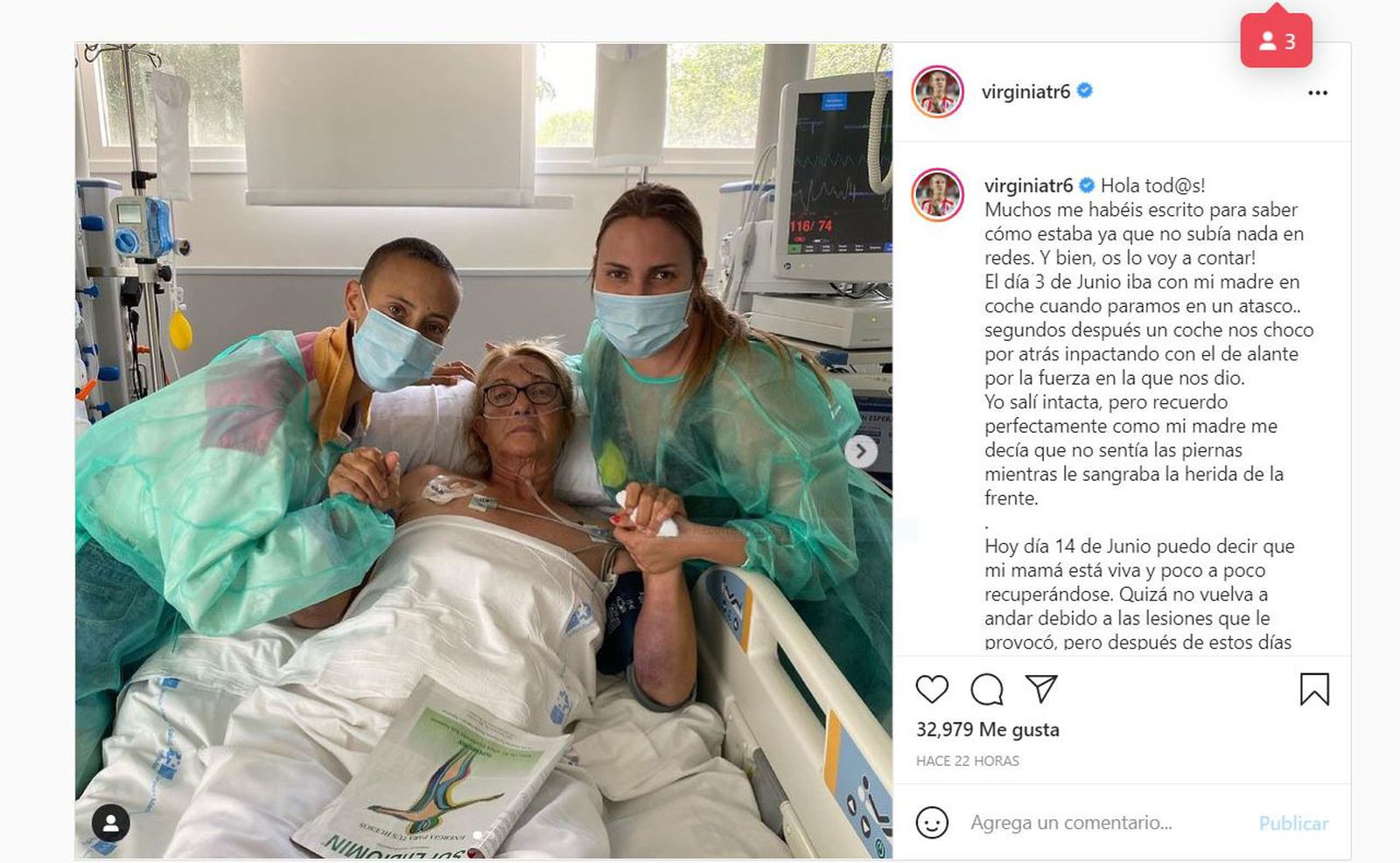 Post de Torrecilla en Instagram
