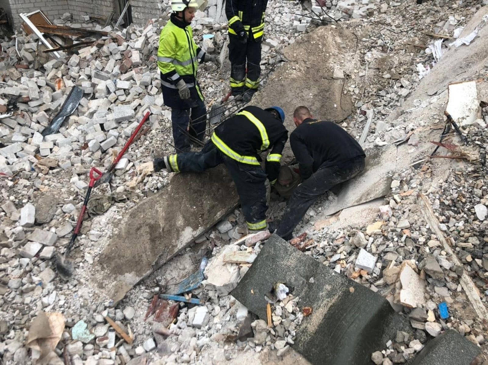 Imágenes del Servicio Estatal de Emergencia de Ucrania
