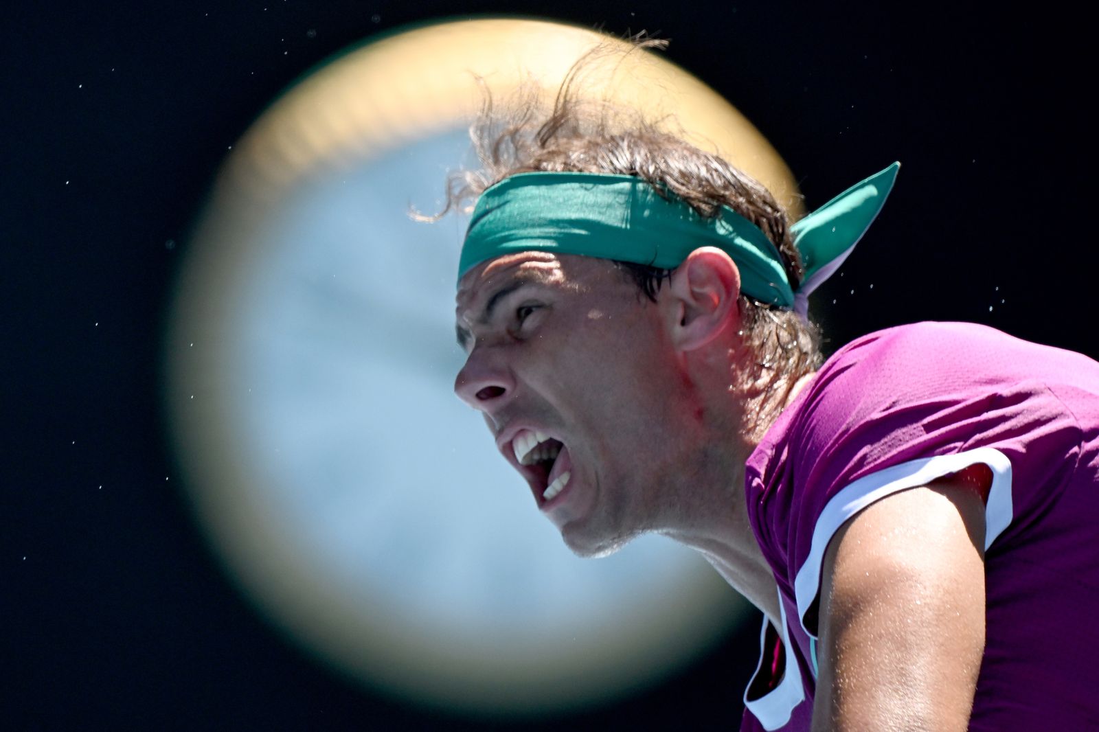 Nadal en un momento del partido contra Shapovalov