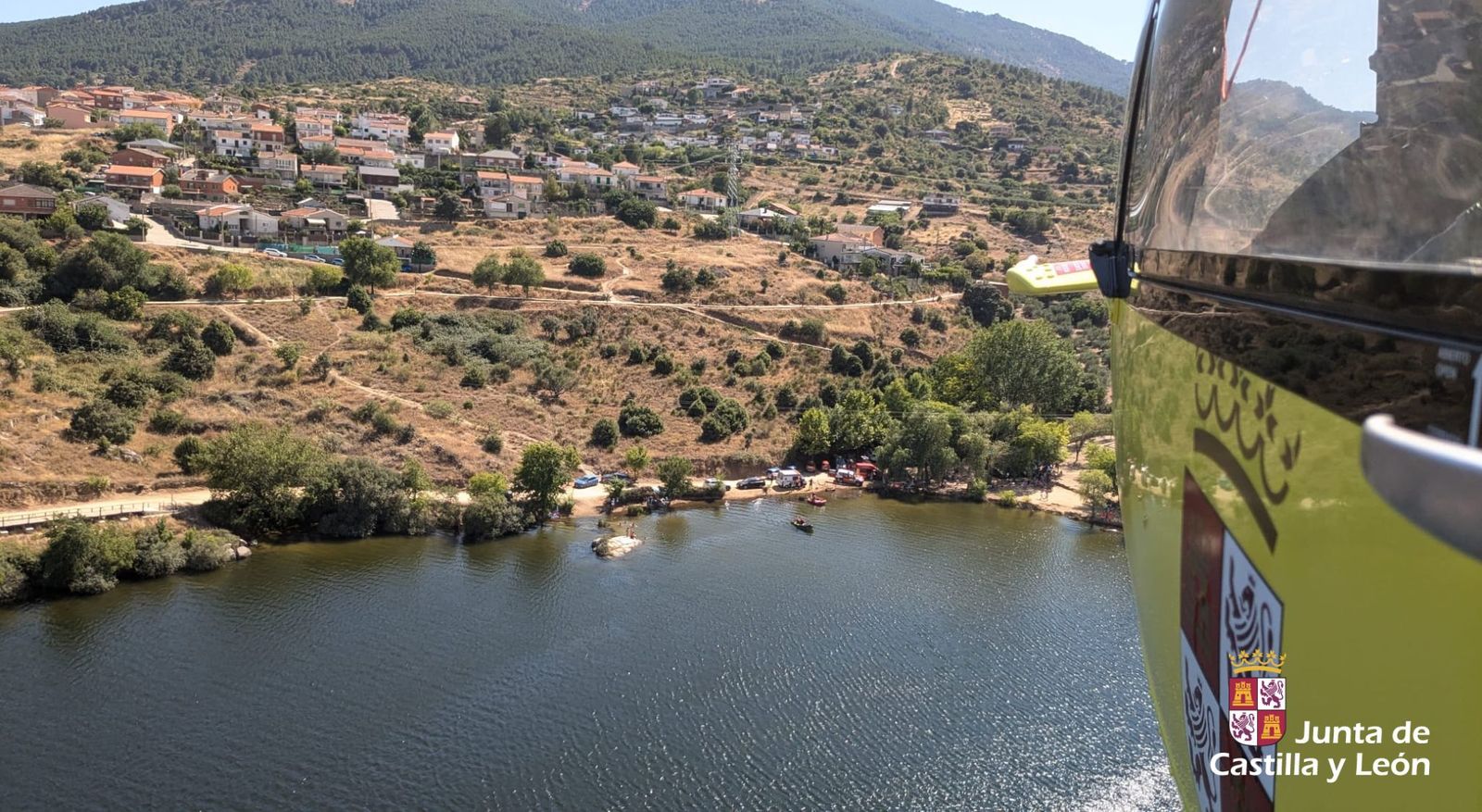 Buscan a un bañista desaparecido en un embalse de El Tiemblo, Ávila