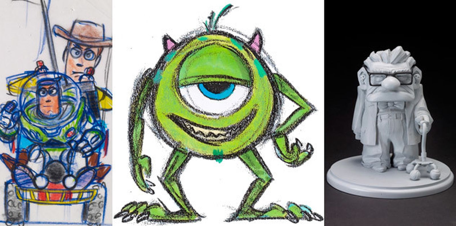 Imágenes de la exposición 'Pixar. 25 años de animación'