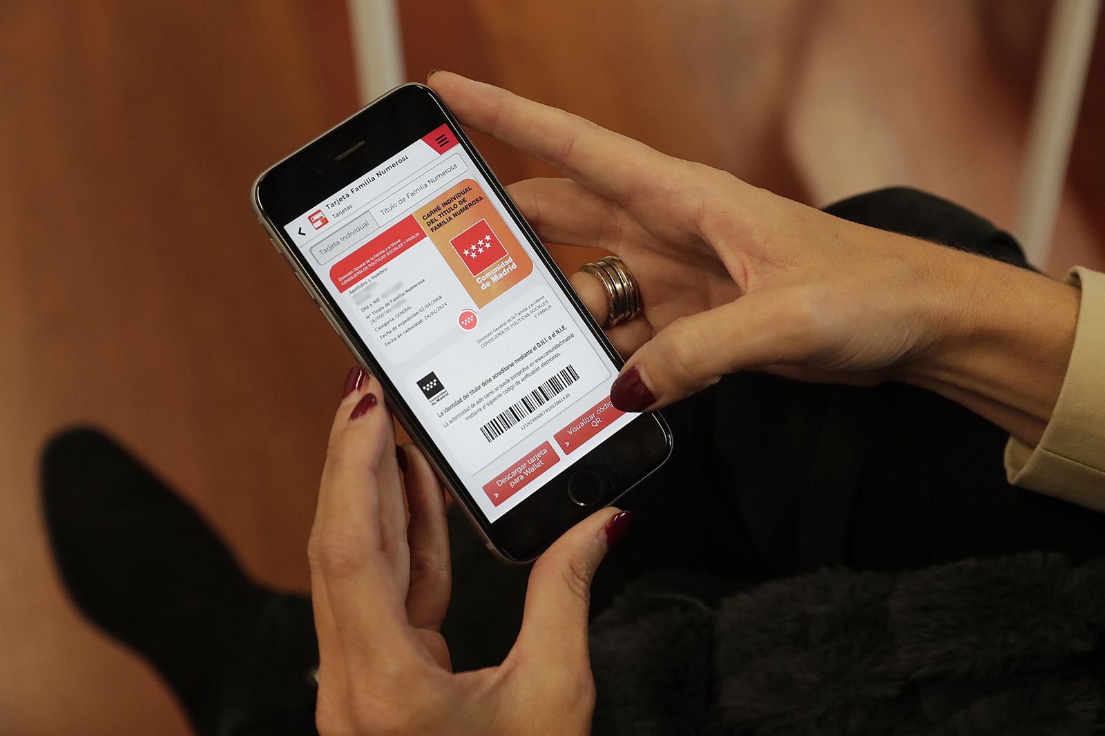 Una aplicación para llevar el carnet de familia numerosa en el móvil