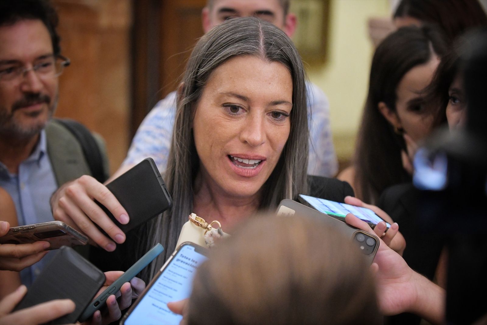 La portavoz de Junts en el Congreso, Miriam Nogueras
