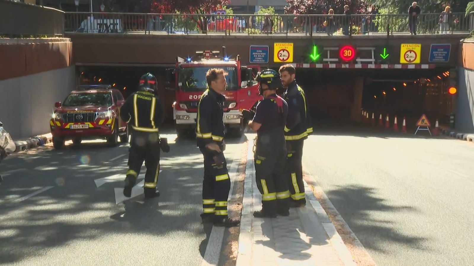 Incendio en el túnel de Azca