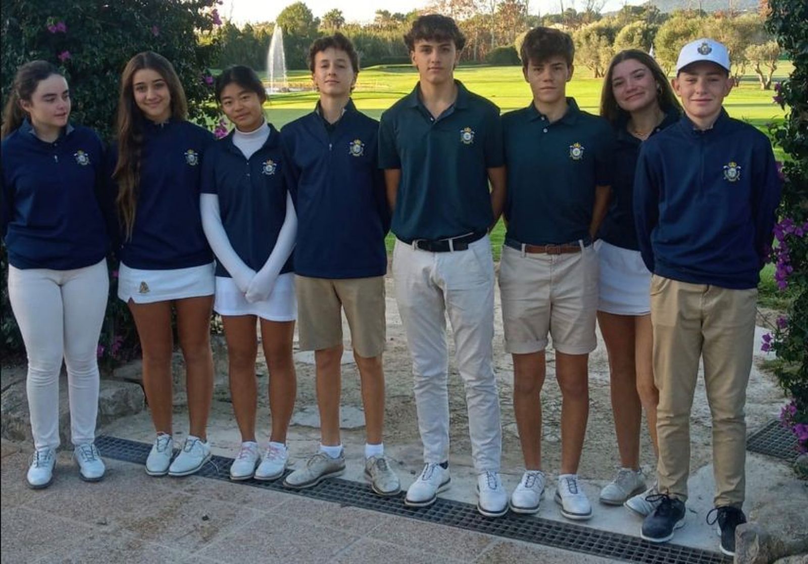 El equipo Juvenil de golf