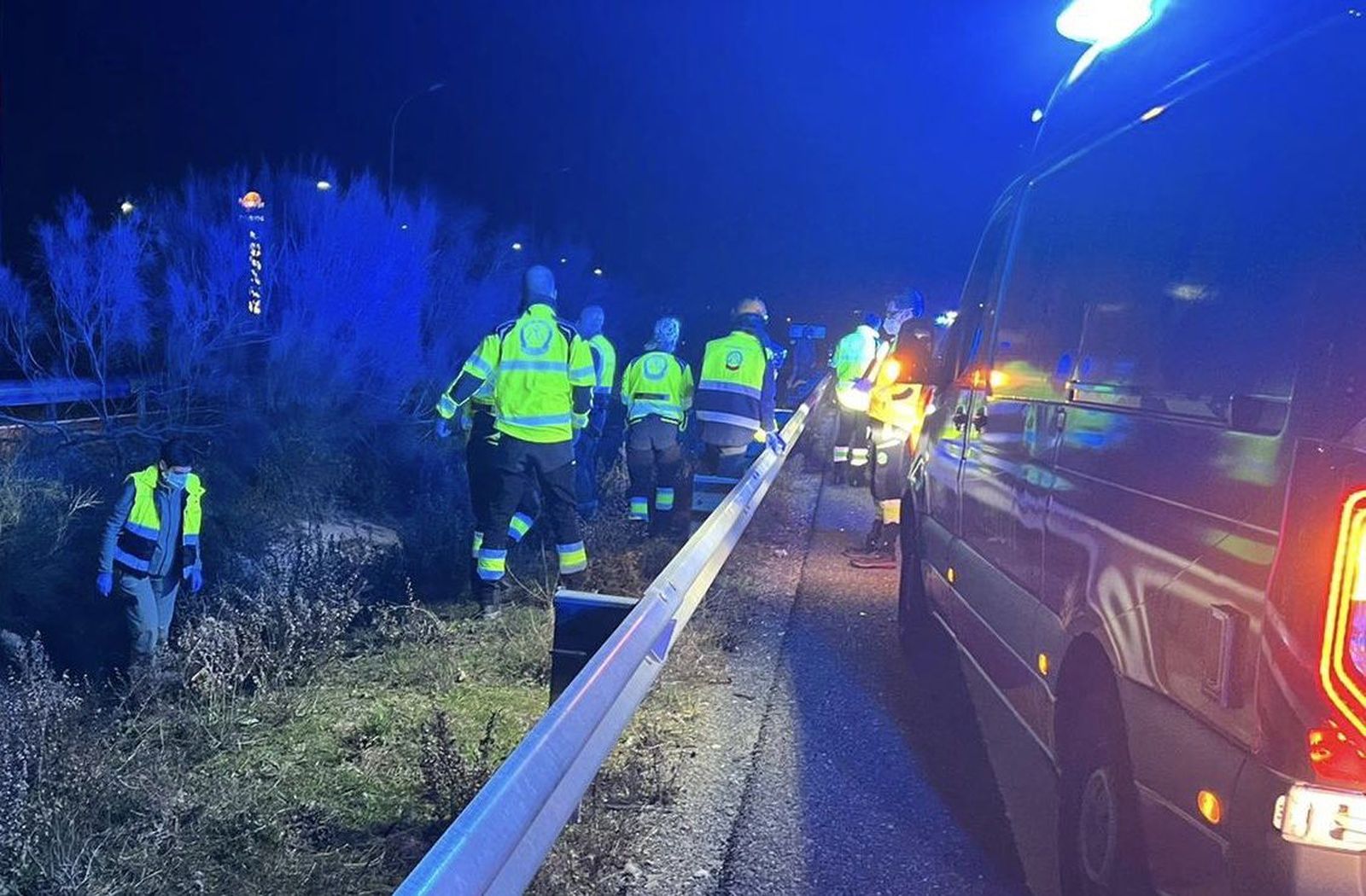 Muere un hombre atropellado en la M-50 a la altura de Vallecas cuando cruzaba de forma indebida