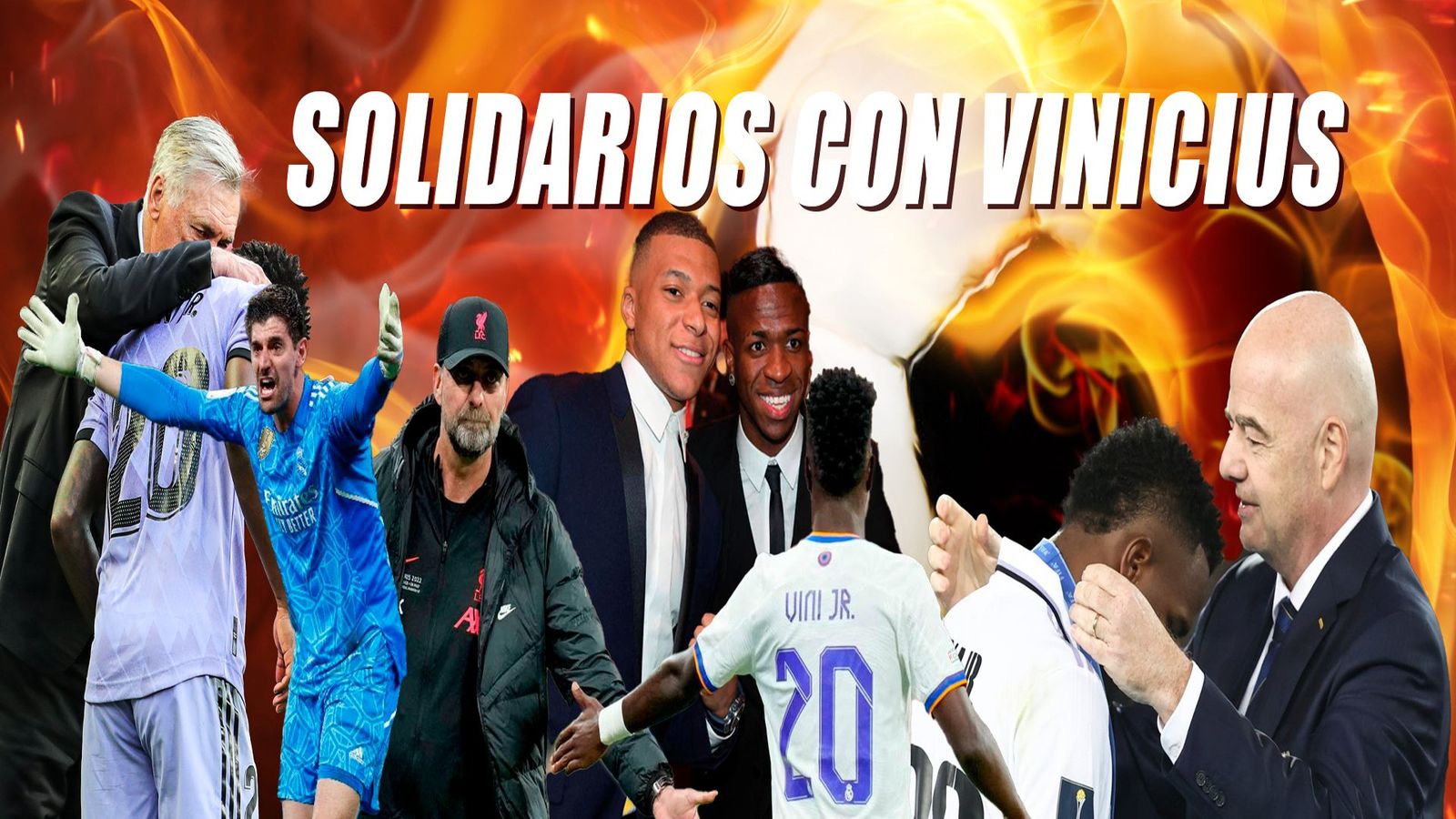 El fútbol mundial apoya a Vinicius
