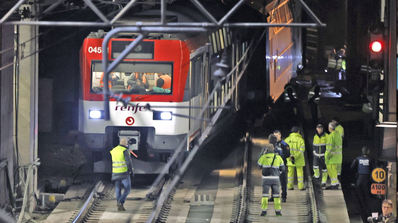 Descarrilamiento de un tren de Cercanías