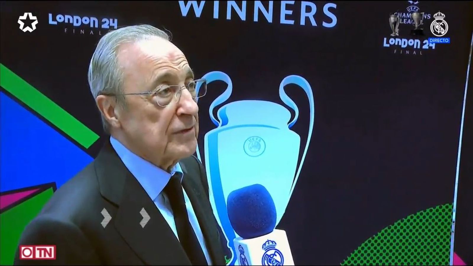 Florentino Pérez: "Vamos a seguir trabajando para que al año que viene lo vuelvan a celebrar"