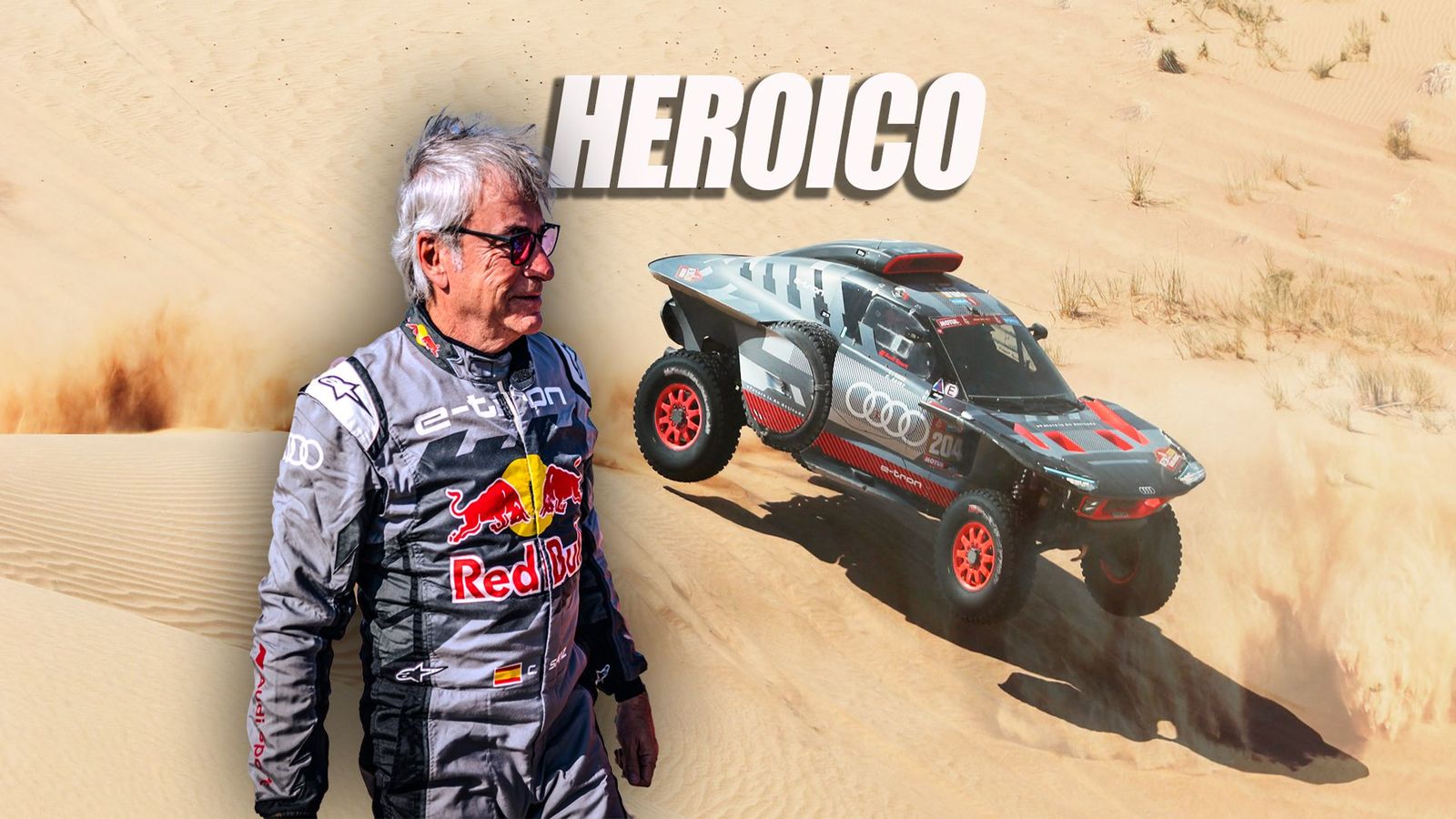Susto para Carlos Sainz en el Dakar y Loeb está ya a 13 minutos