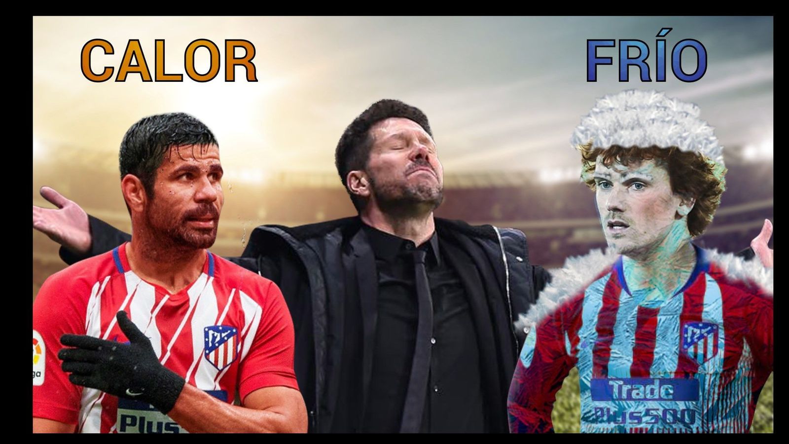 Simeone, cercanía con Diego Costa; frialdad con Griezmann