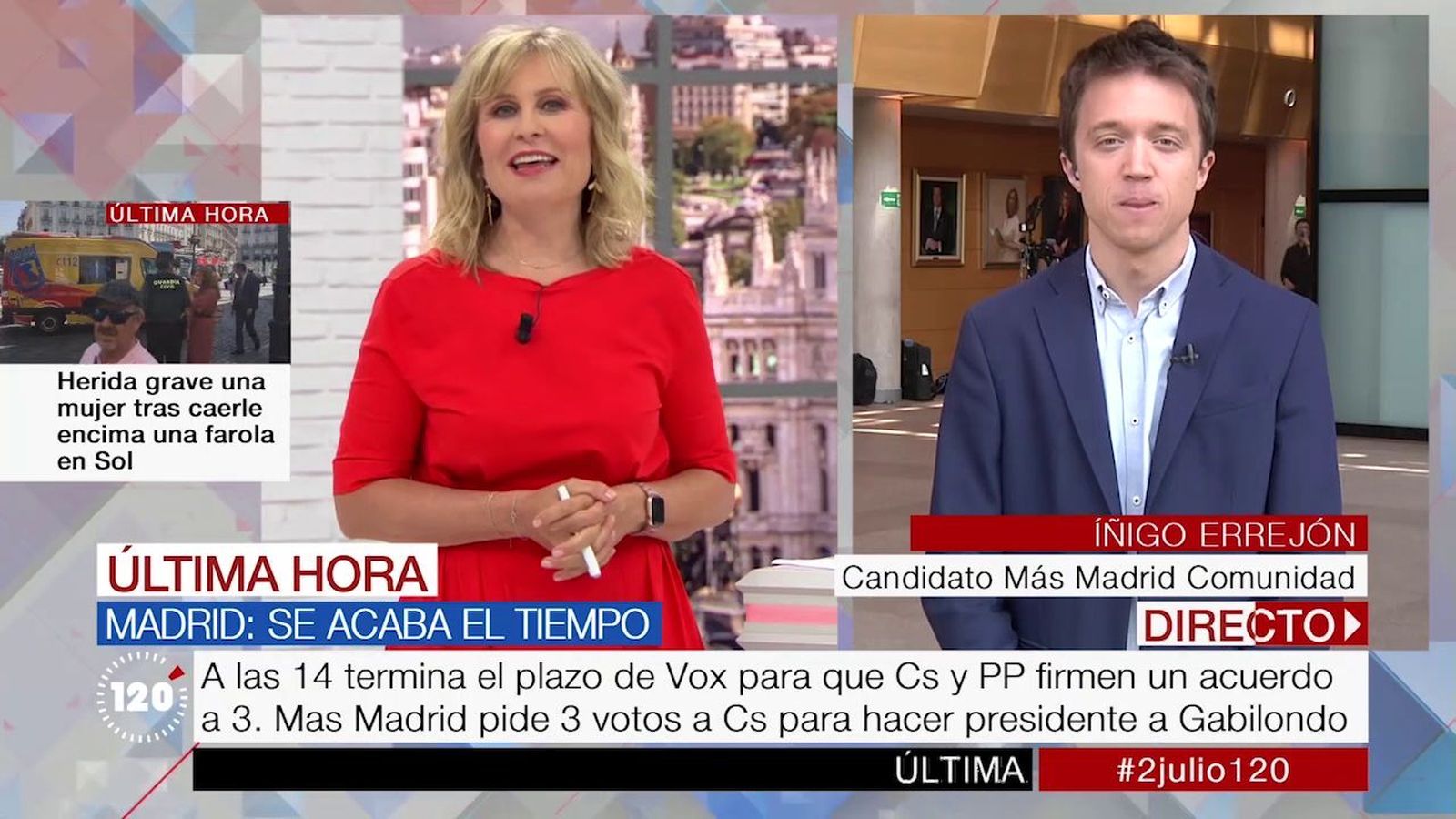 Errejón pide a Cs que se “aclare”: “Nos tiene que decir qué prefieren y las condiciones”