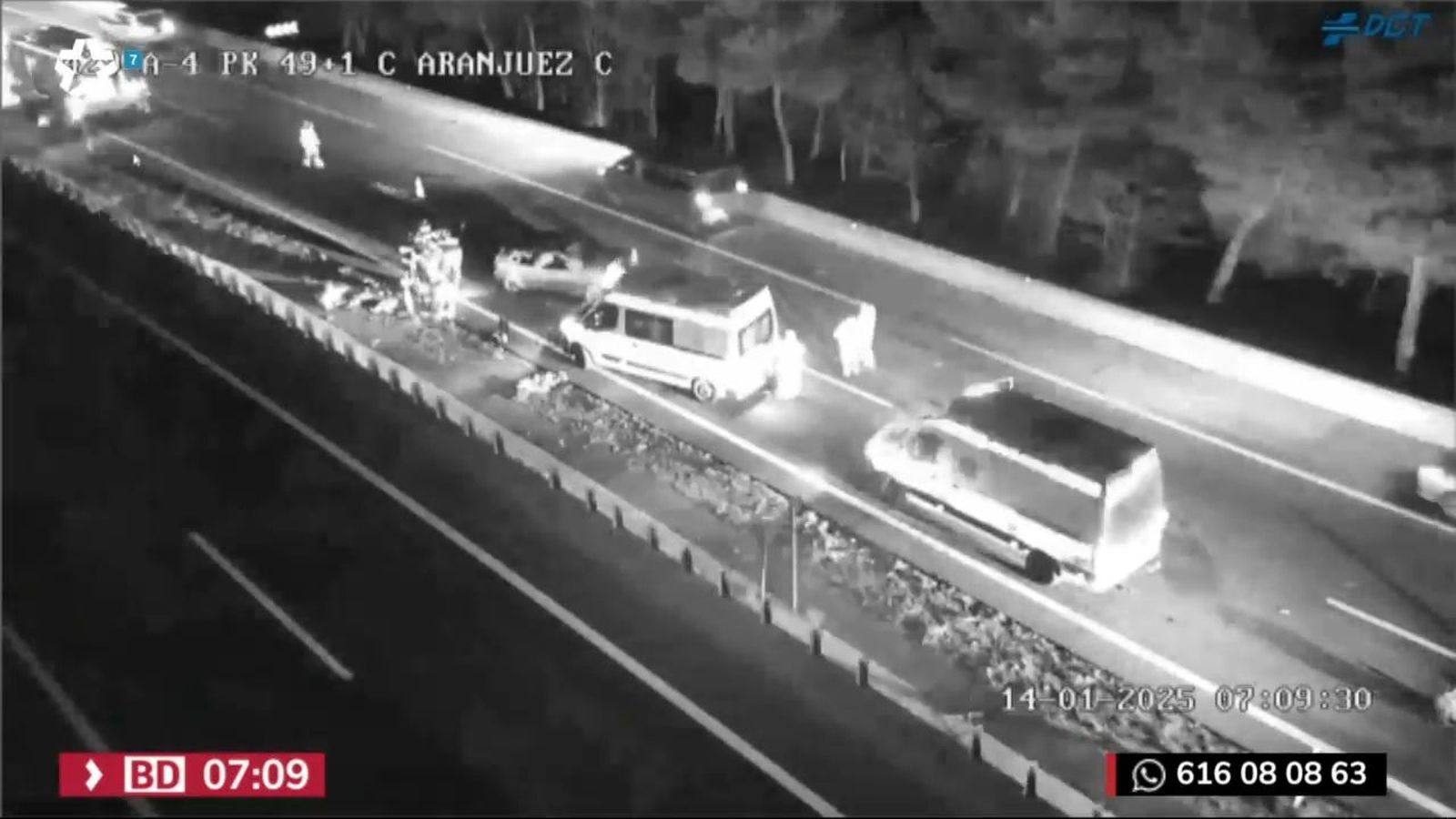 Accidente en la A-4