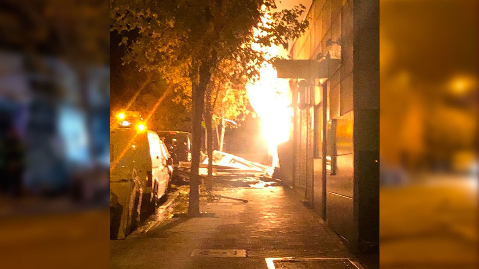 Dos heridos graves en una explosión de gas en Carabanchel