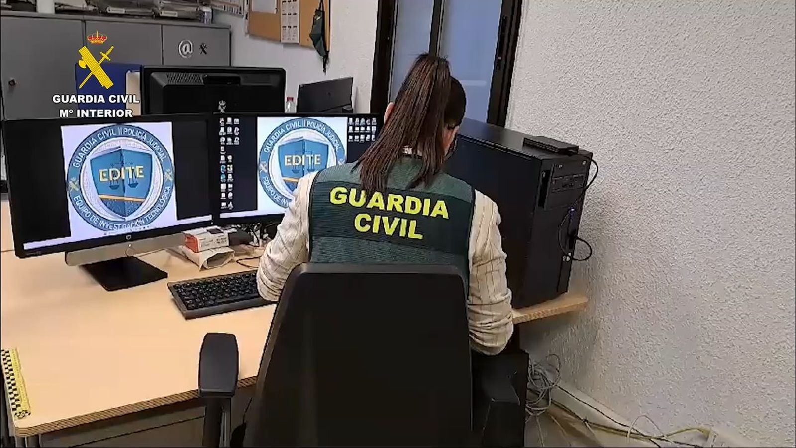 La Guardia Civil desarticula una organización criminal dedicada a cometer estafas con criptomonedas