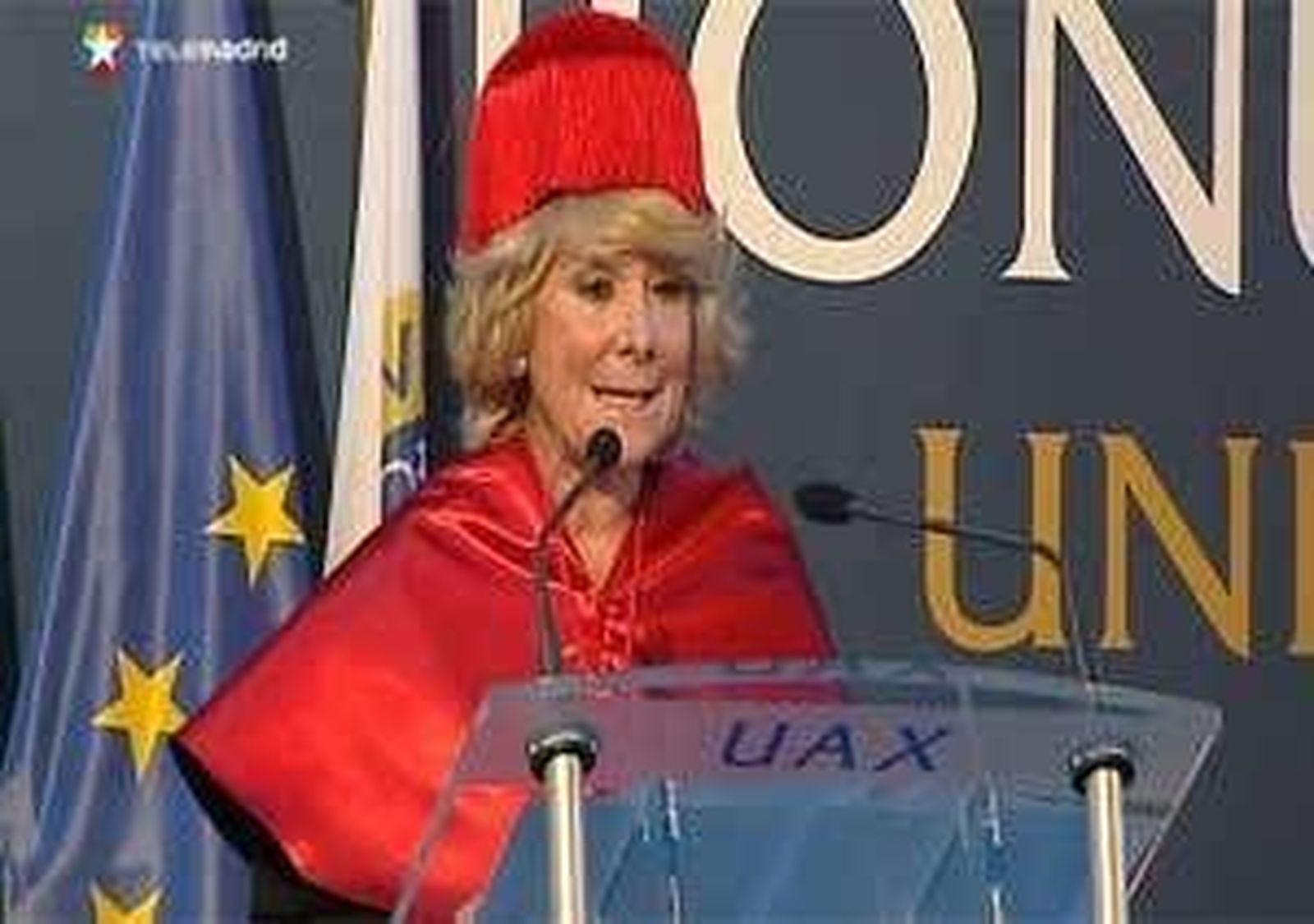 Esperanza Aguirre investida Doctora Honoris Causa por la Universidad Alfonso X el Sabio