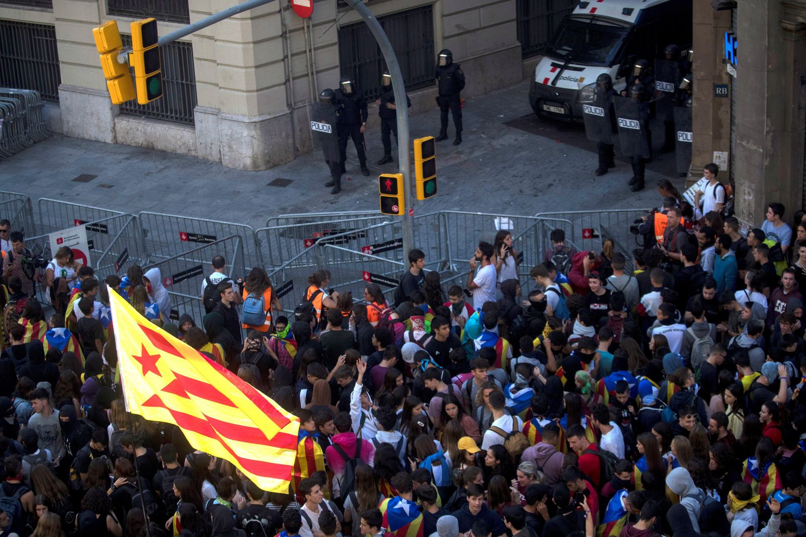 El día después en Cataluña tras la batalla campal
