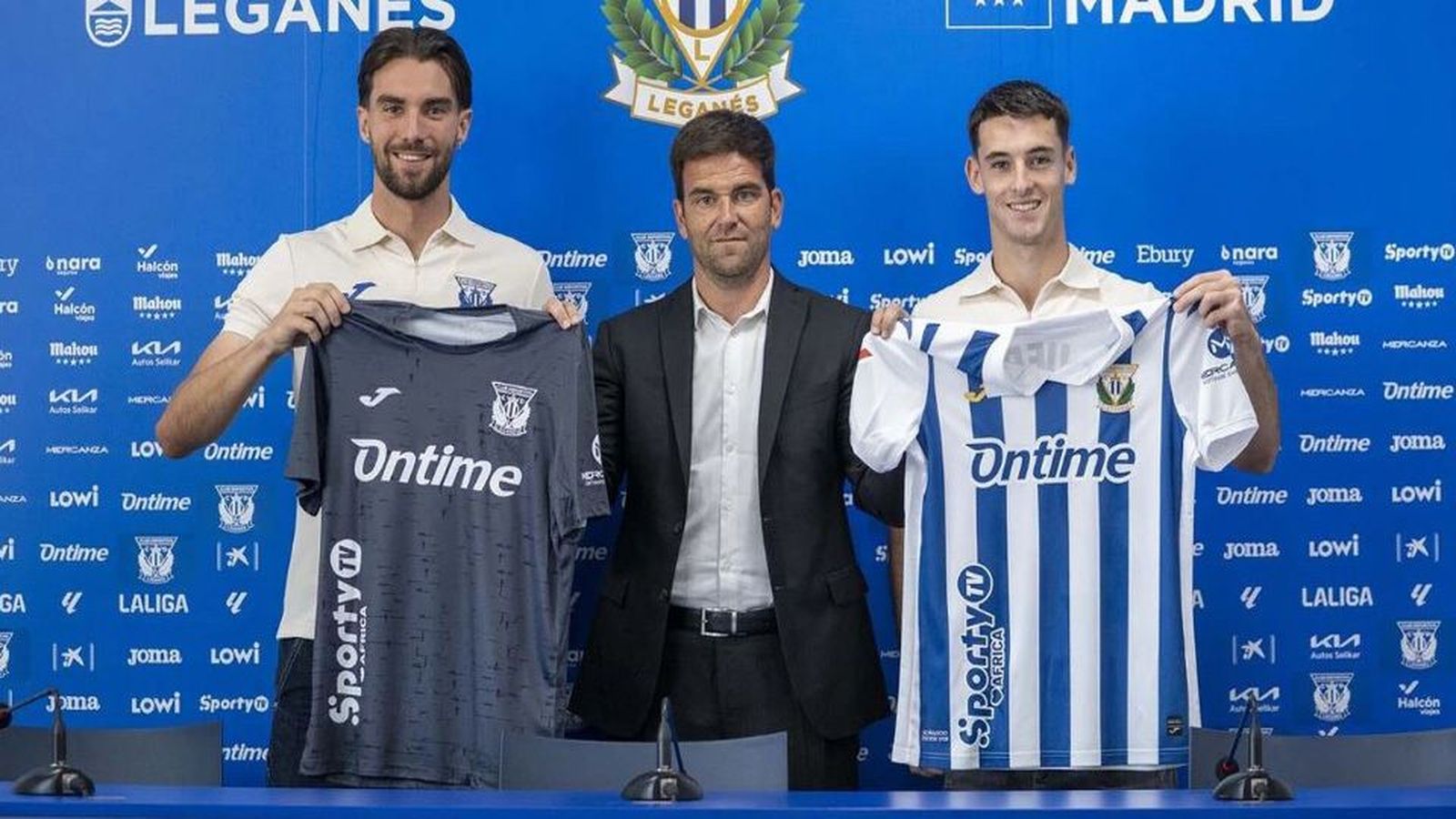 San Román y Figueredo, presentados como nuevos jugadores del Leganés