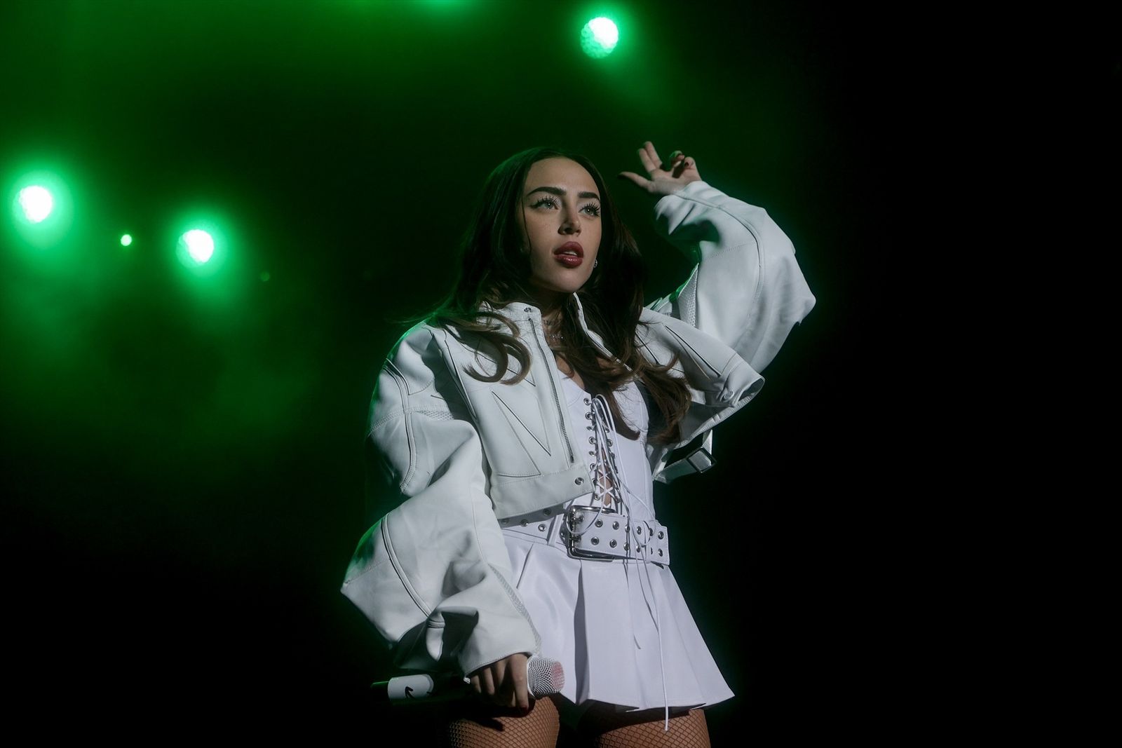 Nicki Nicole durante su último concierto en el Wizink Center
