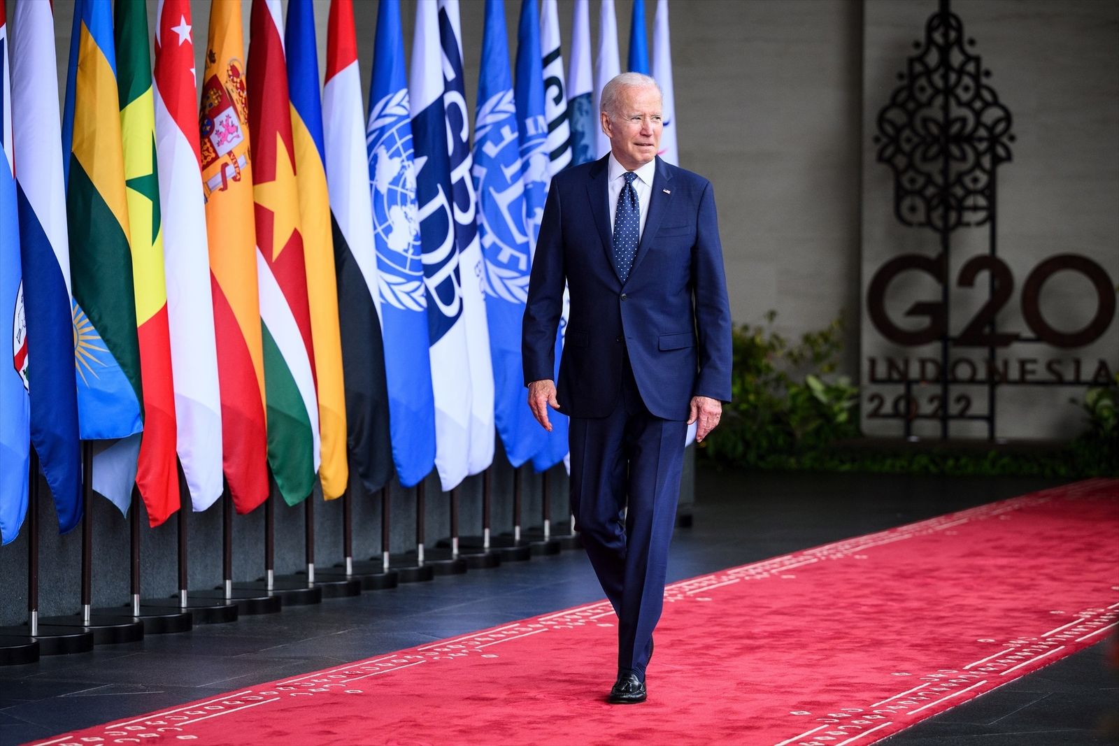 Joe Biden en Bali en la reunión del G20