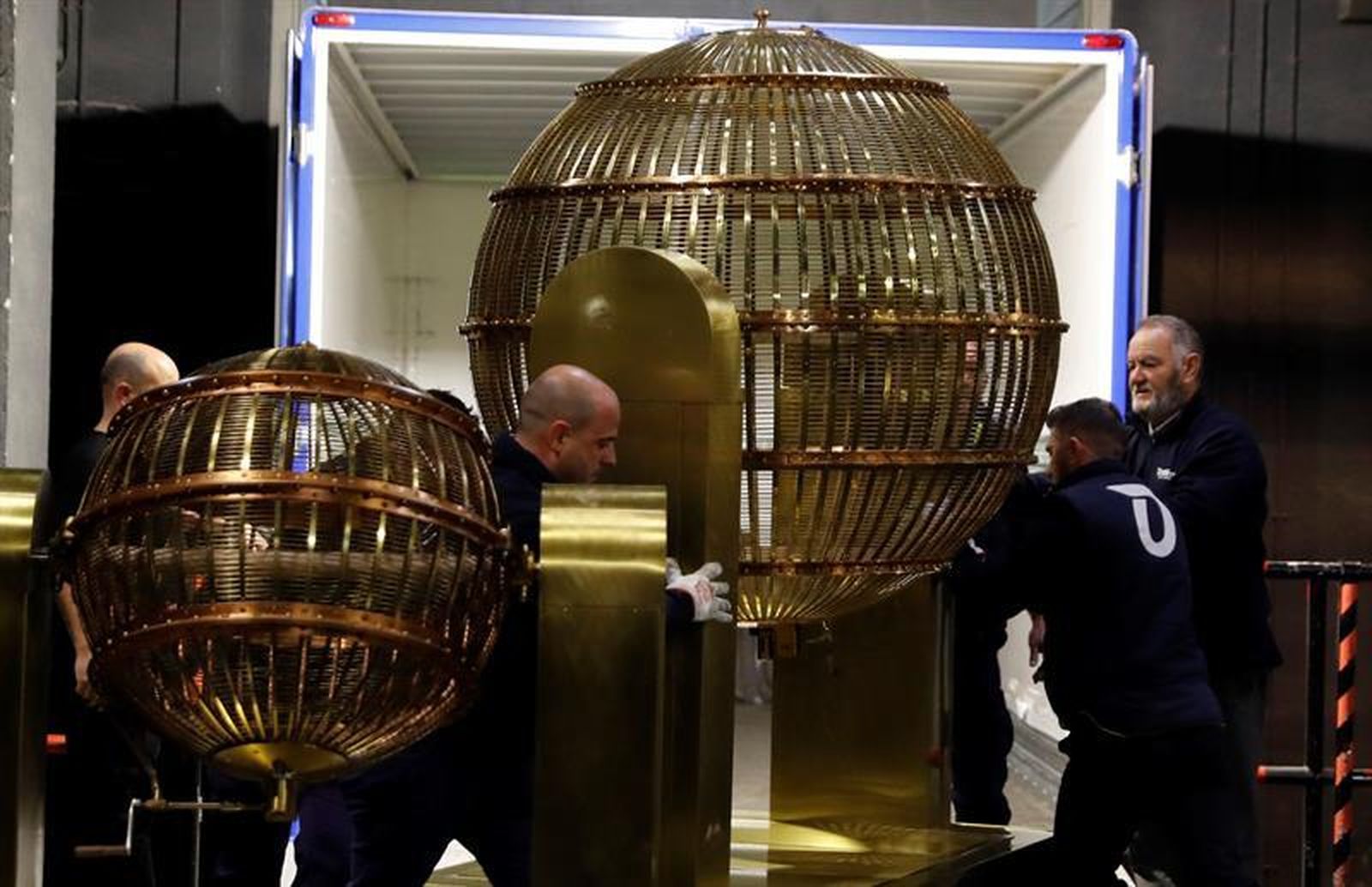 Bombos de la Lotería de Navidad