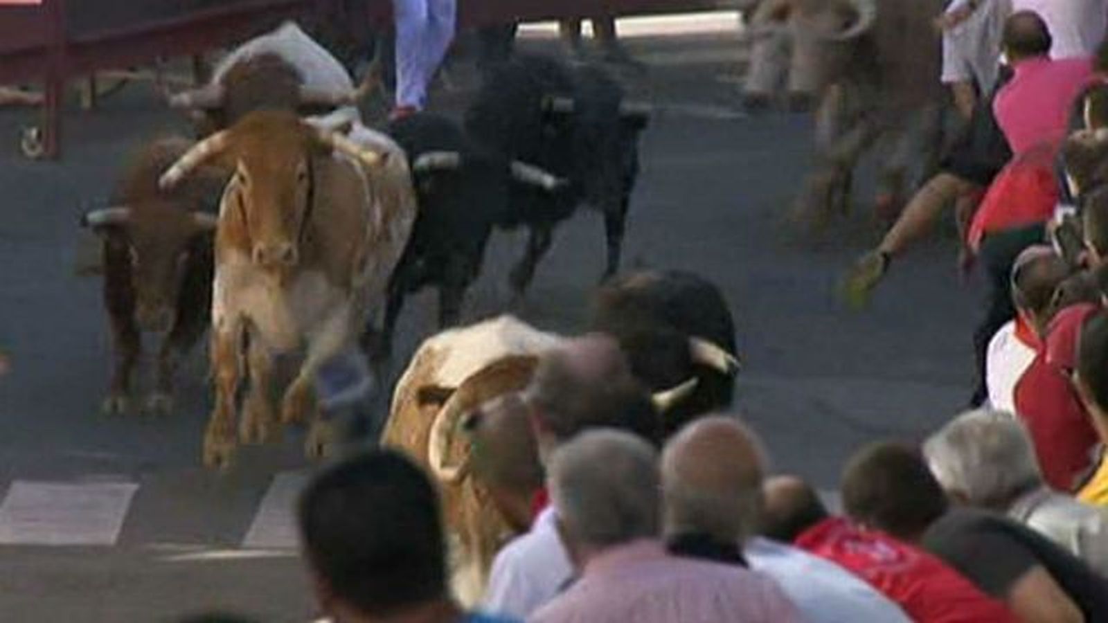 Cuatro heridos leves en el primer encierro de Sanse