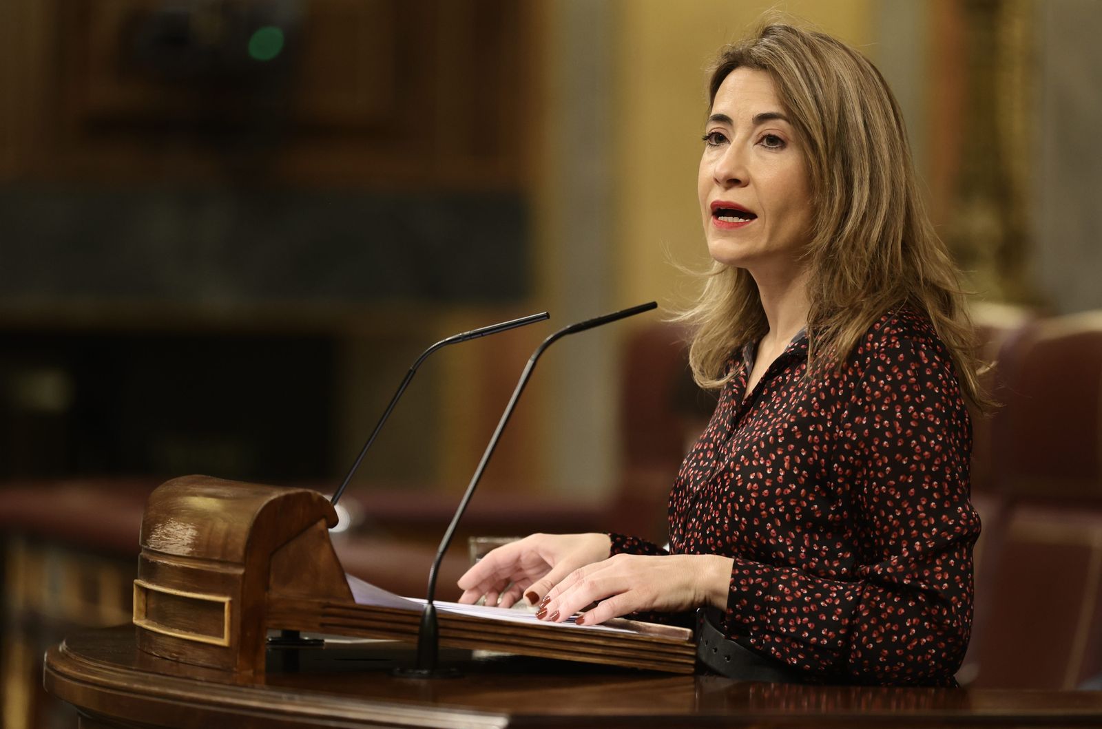 La ministra de Transportes, Movilidad y Agenda Urbana, Raquel Sánchez