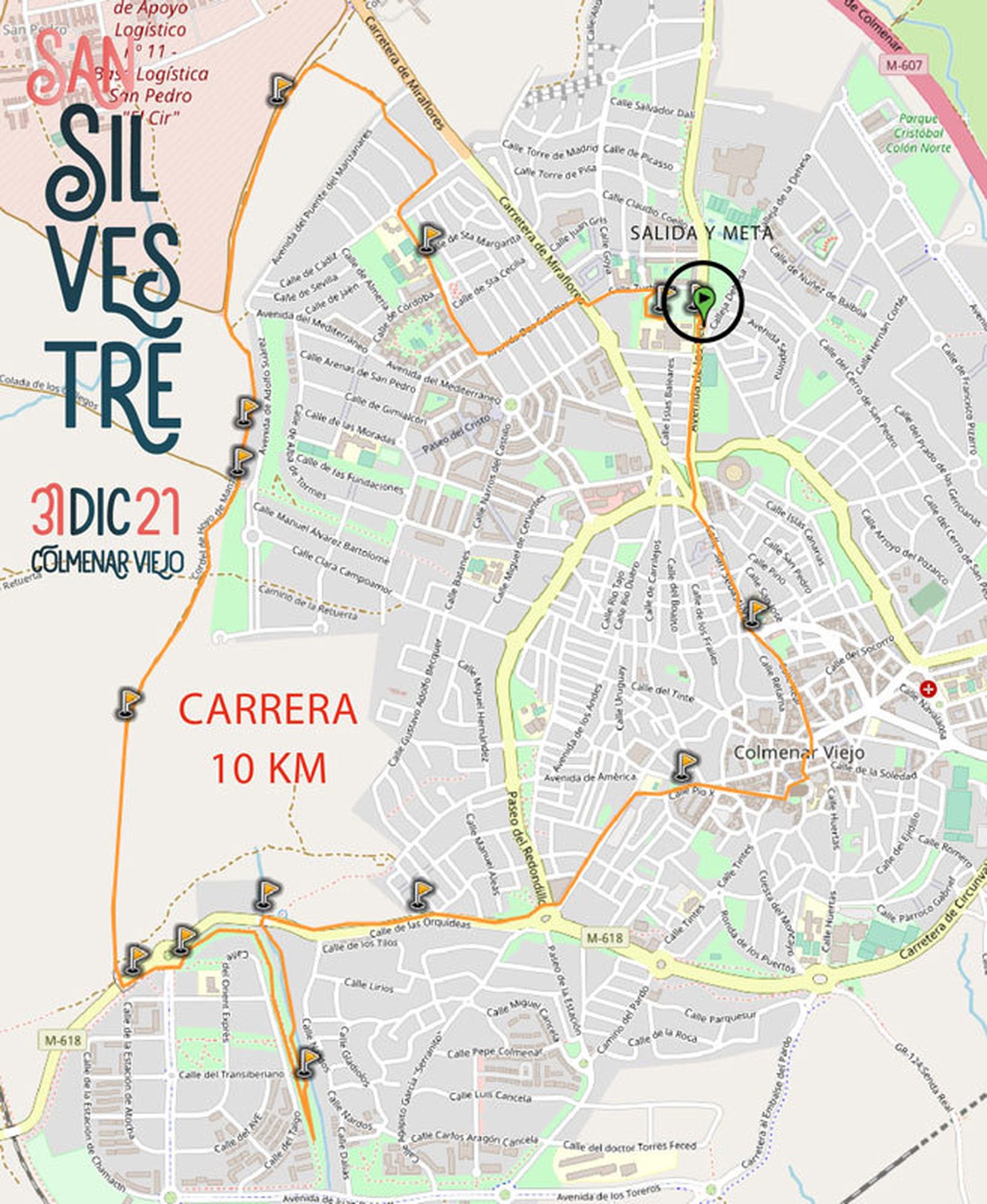Recorrido 10K de Colmenar Viejo