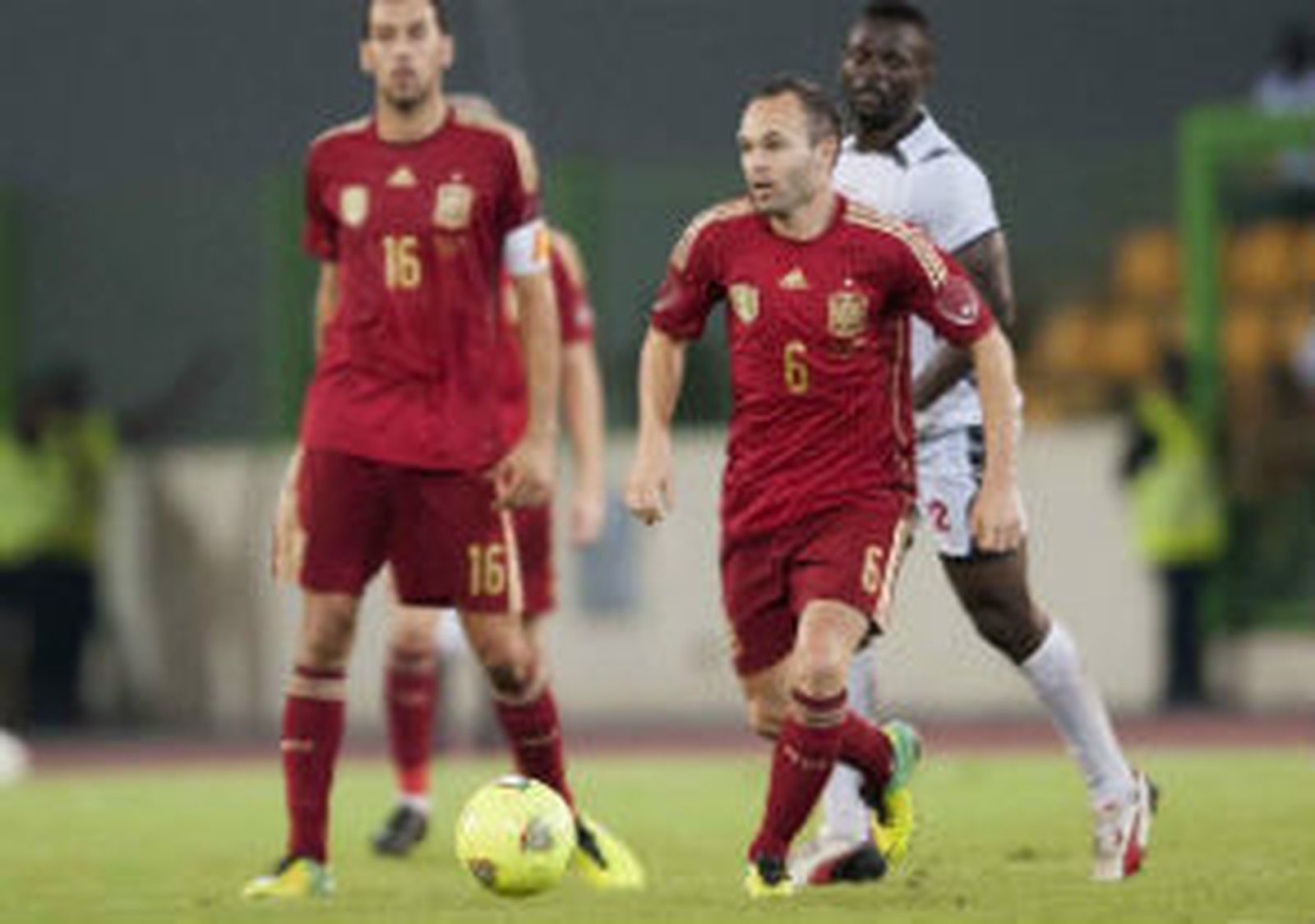 Andrés Iniesta, con la Selección española