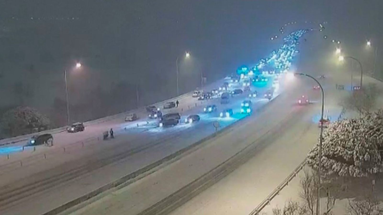 El temporal provoca problemas en las carreteras de circunvalación