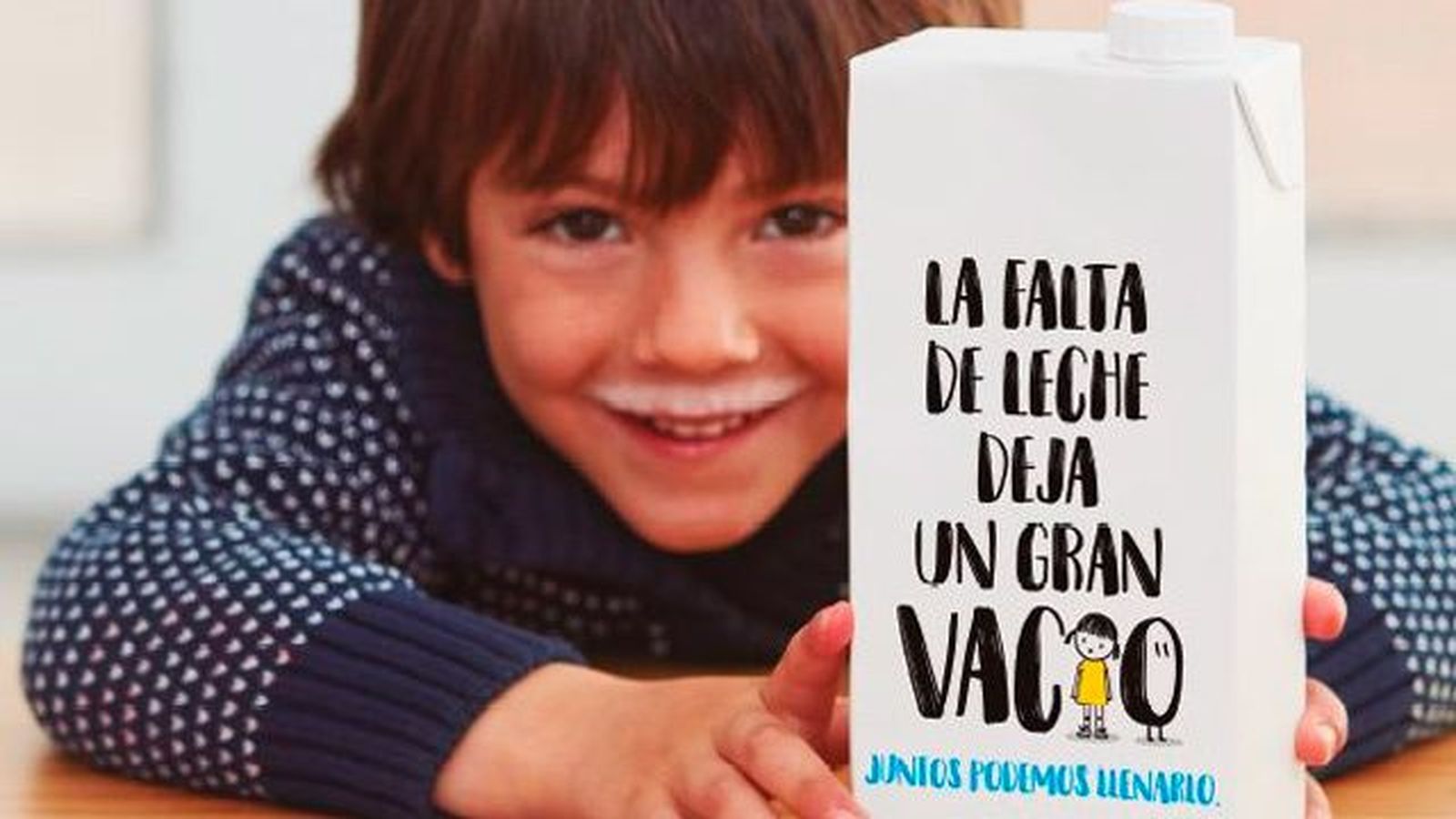 #NingúnNiñoSinBigote: vuelve la campaña de recogida de leche para menores vulnerables