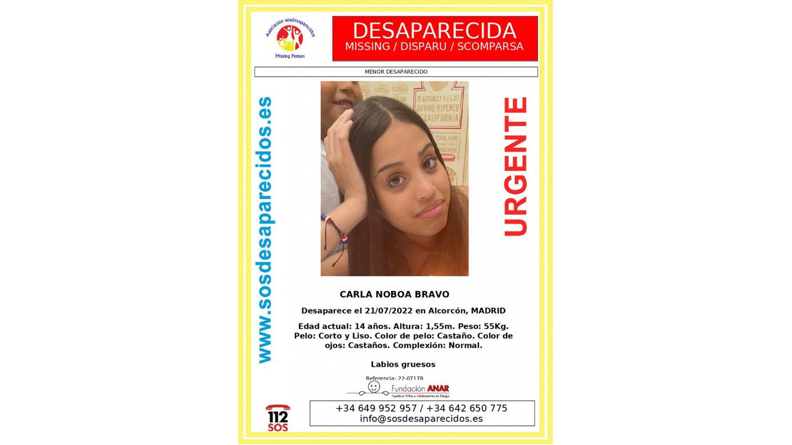 Desaparecida una menor en Alcorcón