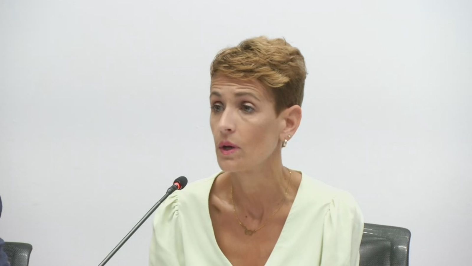 La presidenta de Navarra, María Chivite