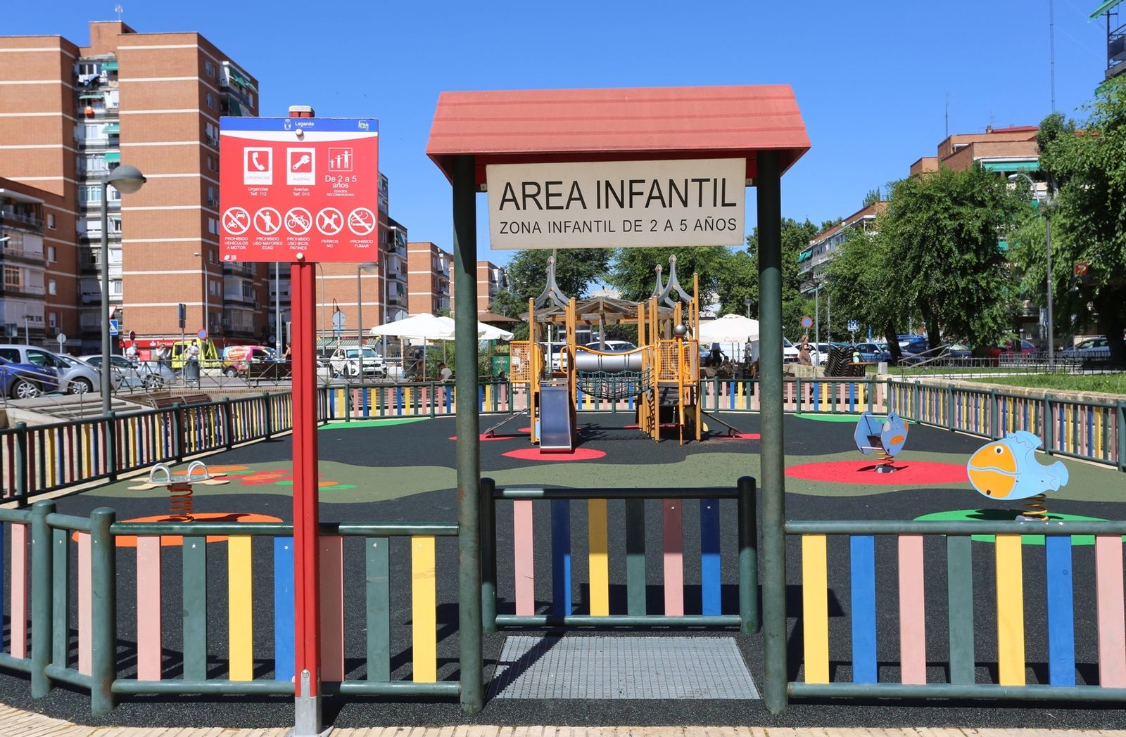 Área Infantil de la calle Alcudia, en Leganés