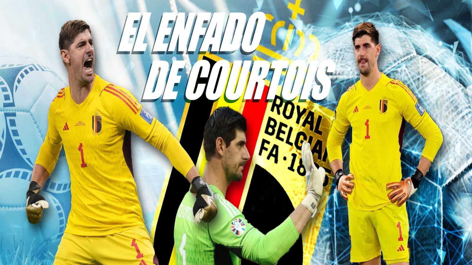 Courtois estalla contra el seleccionador de Bélgica