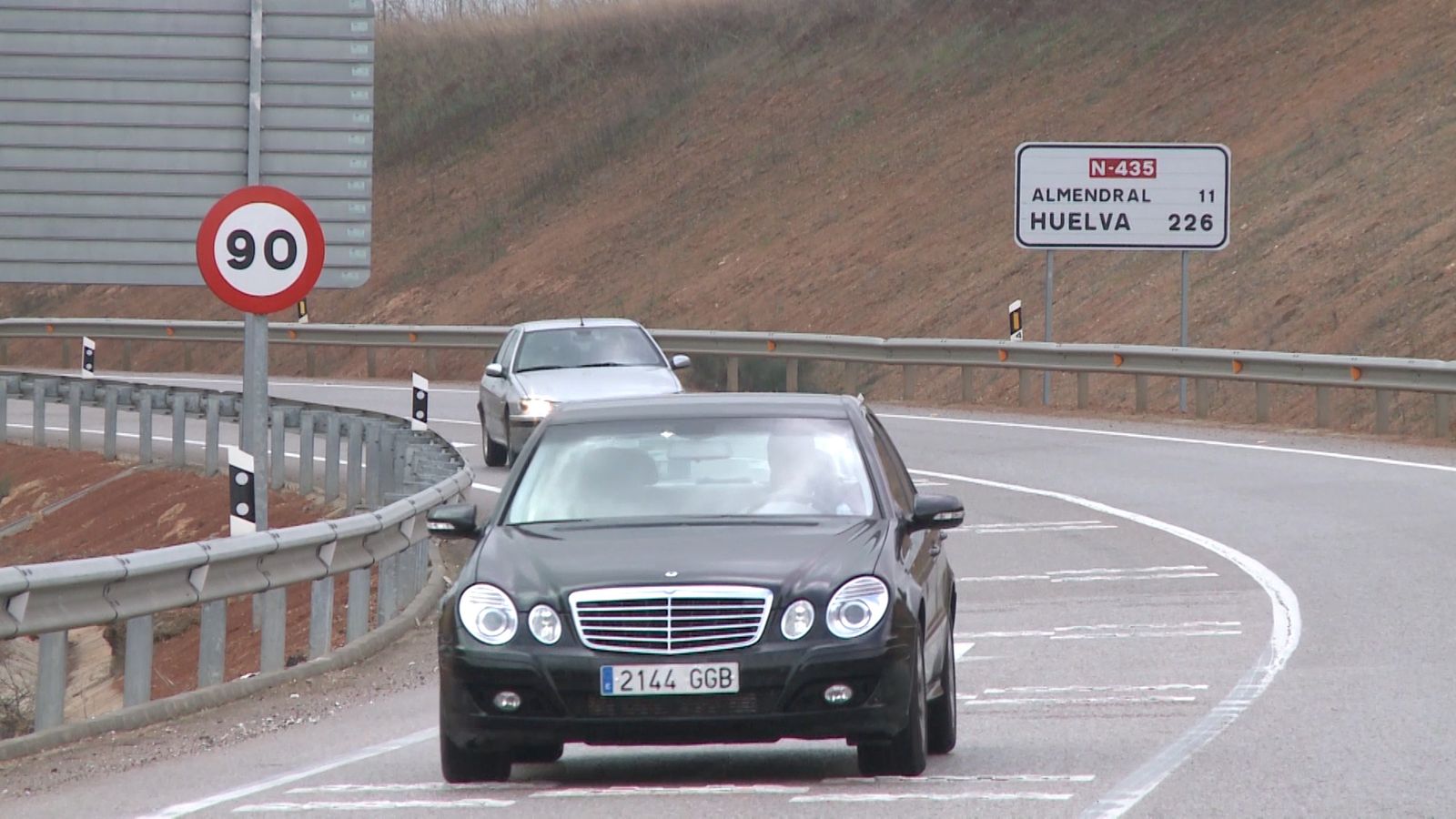 Carretera secundaria, con límite de velocidad a 90 km/h