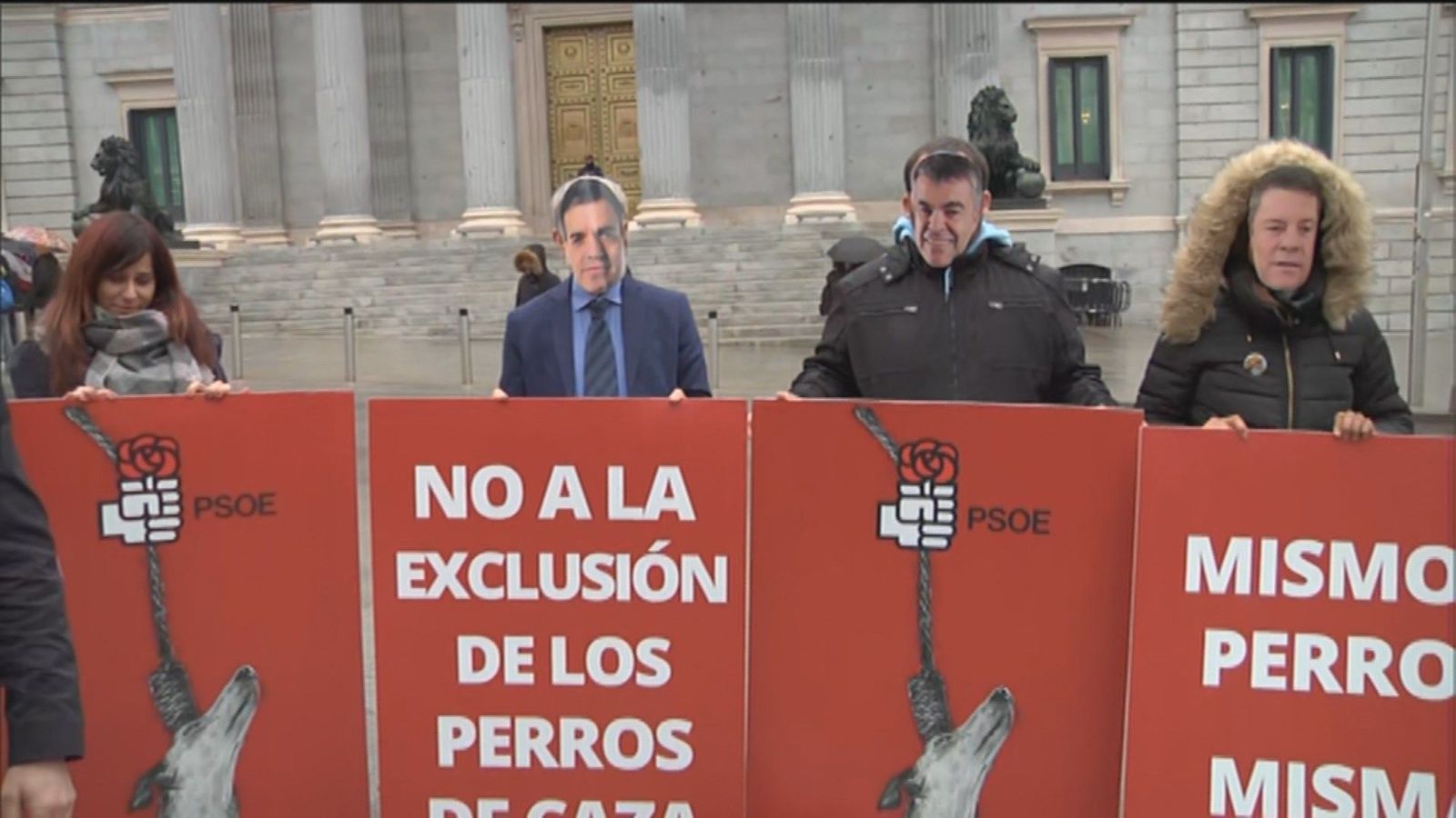 Animalistas piden ante el Congreso que se incluyan a los perros de caza en la ley de bienestar animal