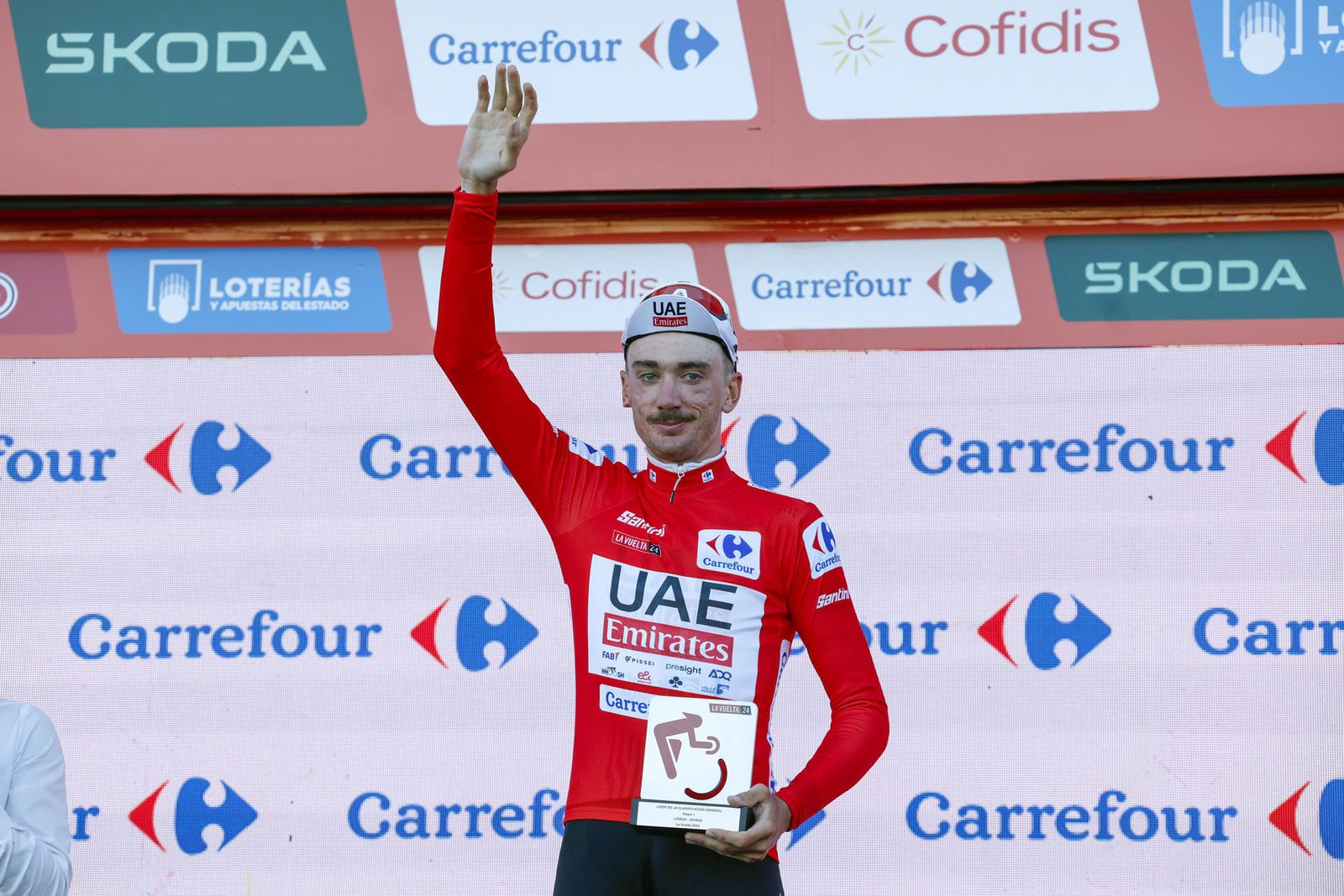 McNulty, primer maillot rojo de la Vuelta 2024