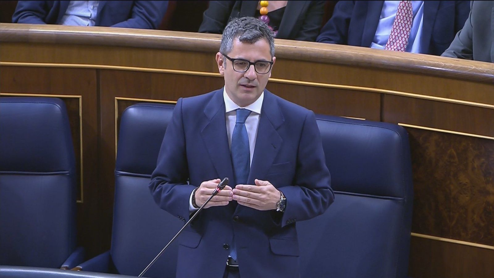 Bolaños defiende la legalidad de los indultos a los independentistas catalanes y asegura que sirvieron para un fin mayor