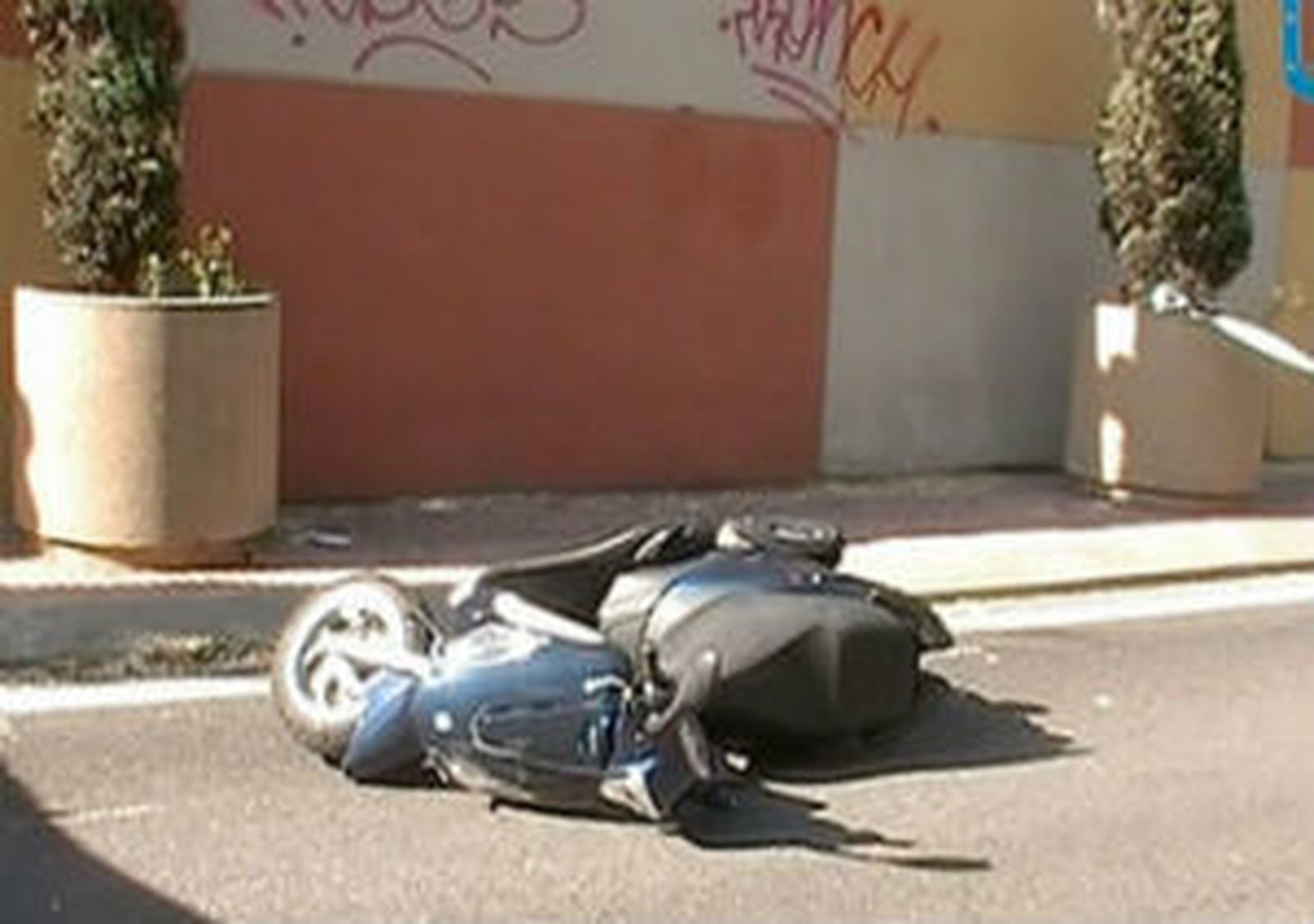 Accidente de moto en Madrid