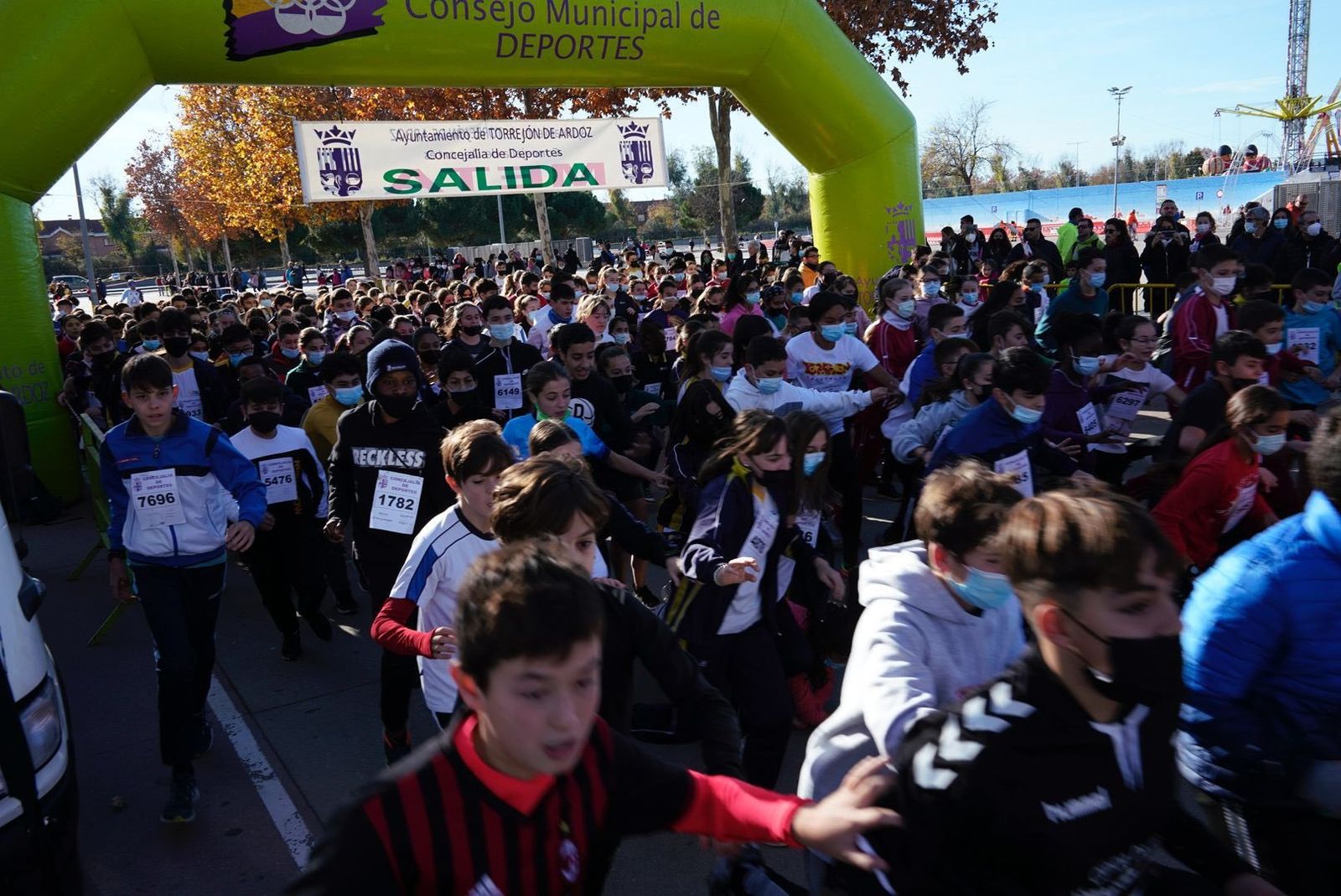 Salida de la carrera de Torrejón