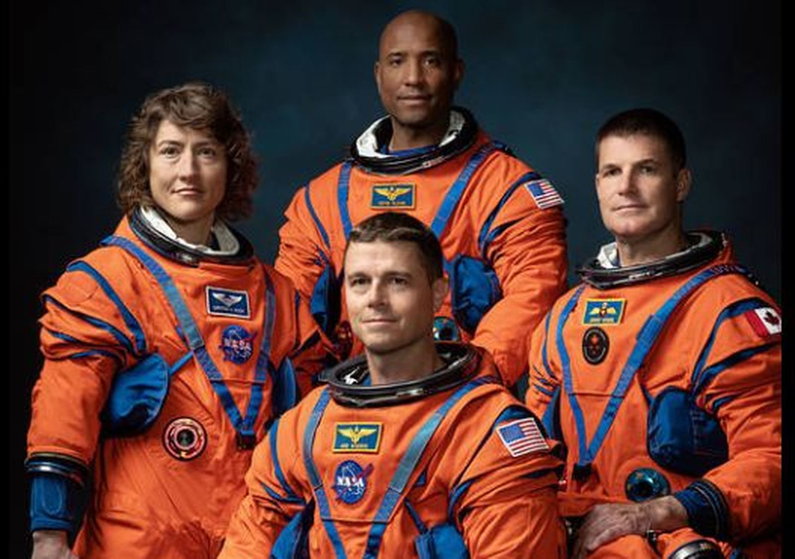 Los cuatro miembros de la misión Artemis II de la NASA