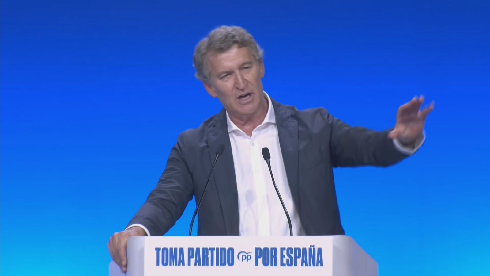 El líder del PP, Alberto Núñez Feijóo